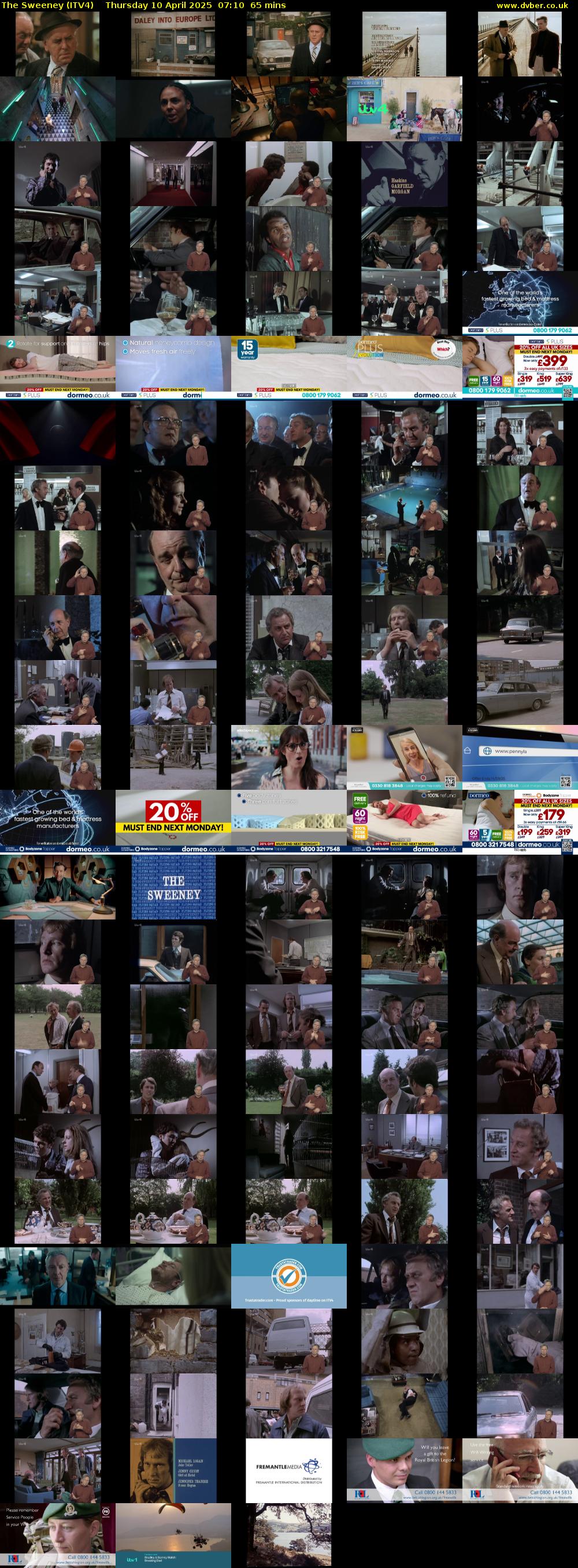 The Sweeney (ITV4) Thursday 10 April 2025 07:10 - 08:15