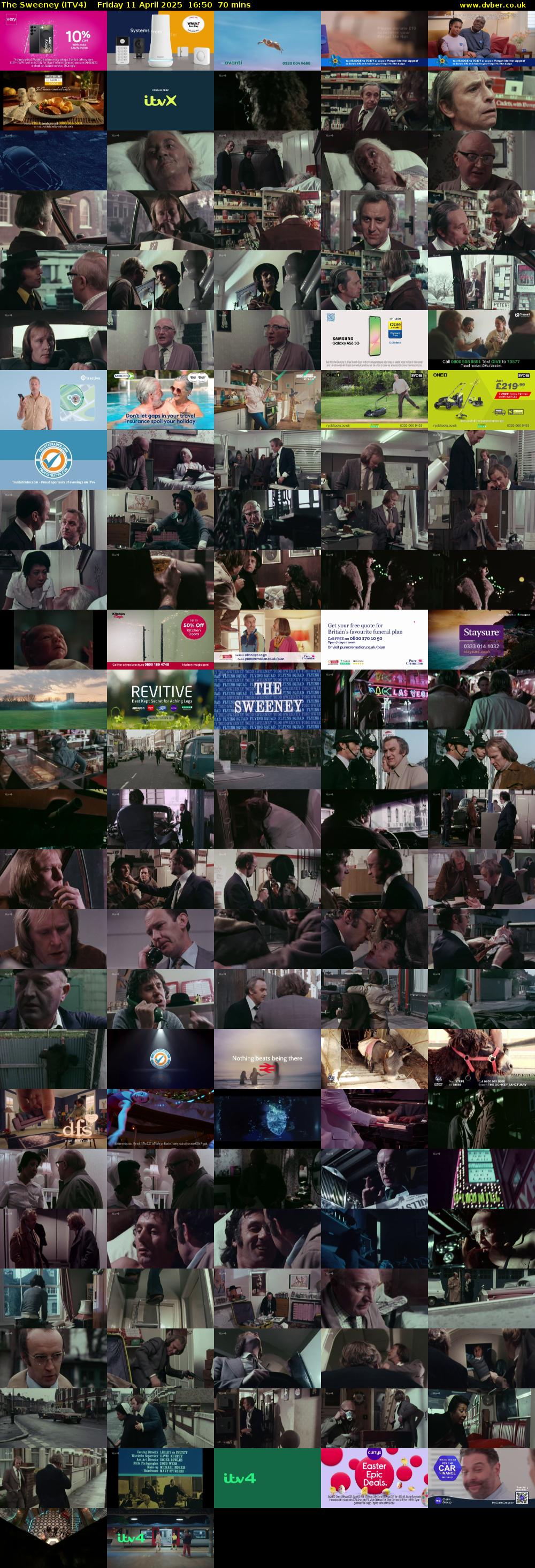 The Sweeney (ITV4) Friday 11 April 2025 16:50 - 18:00