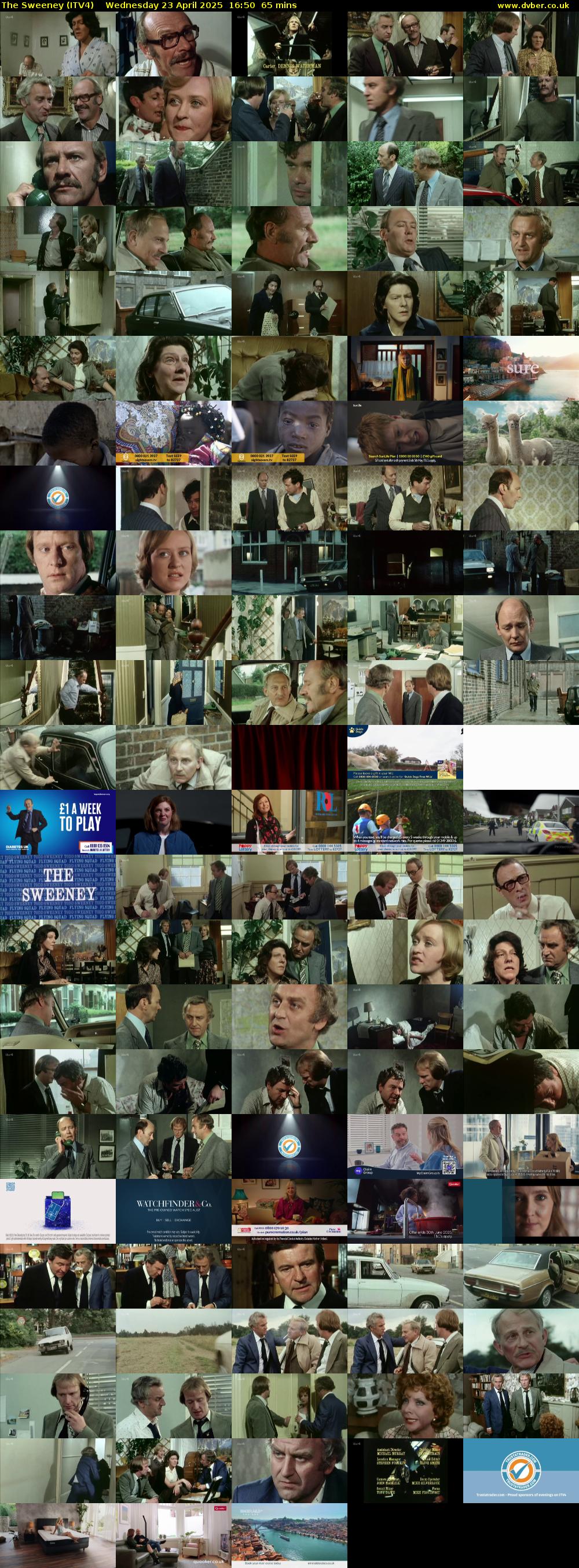 The Sweeney (ITV4) Wednesday 23 April 2025 16:50 - 17:55