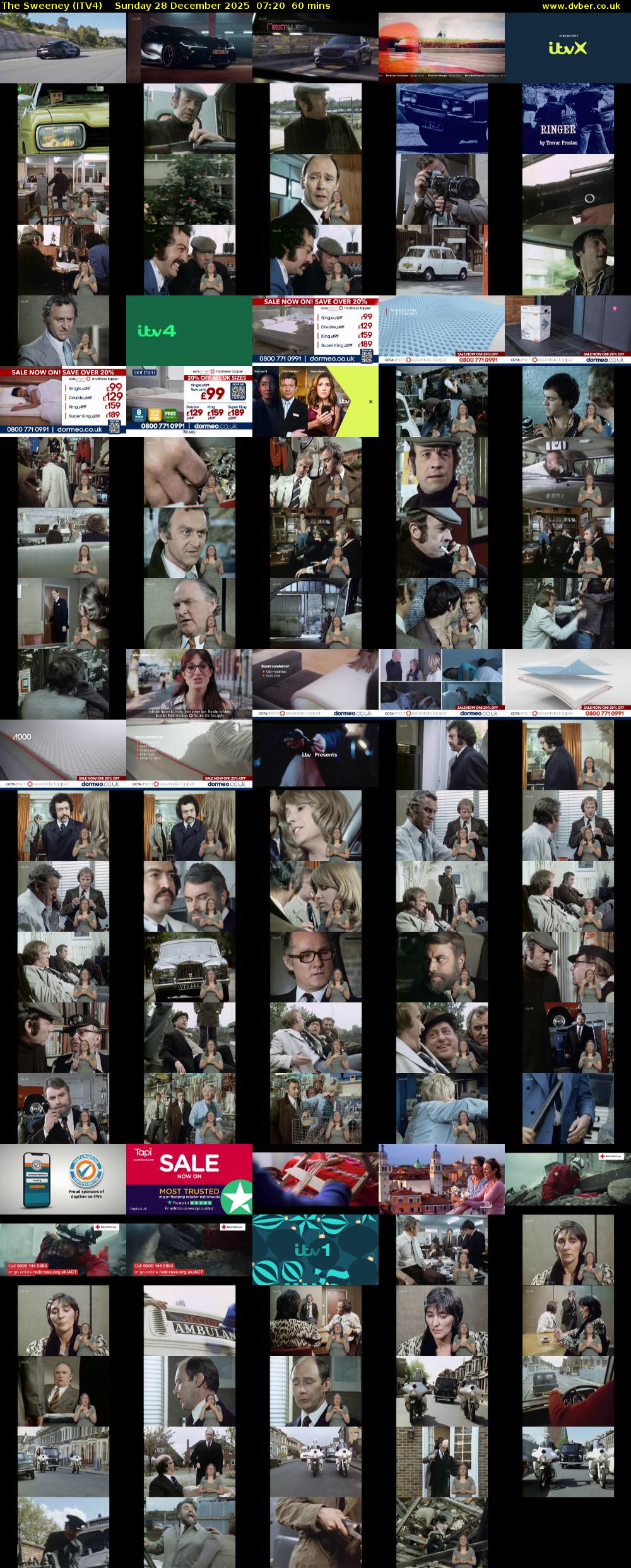 The Sweeney (ITV4) Sunday 28 December 2025 07:20 - 08:20