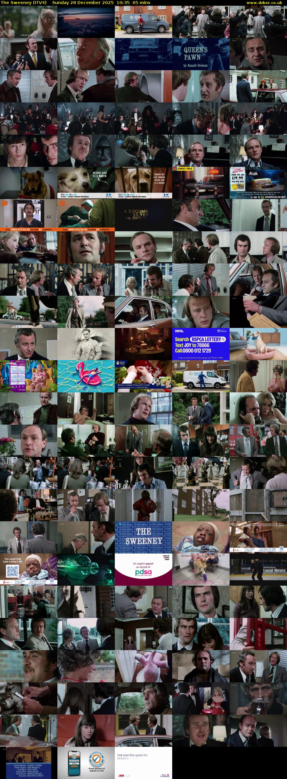 The Sweeney (ITV4) Sunday 28 December 2025 10:35 - 11:40