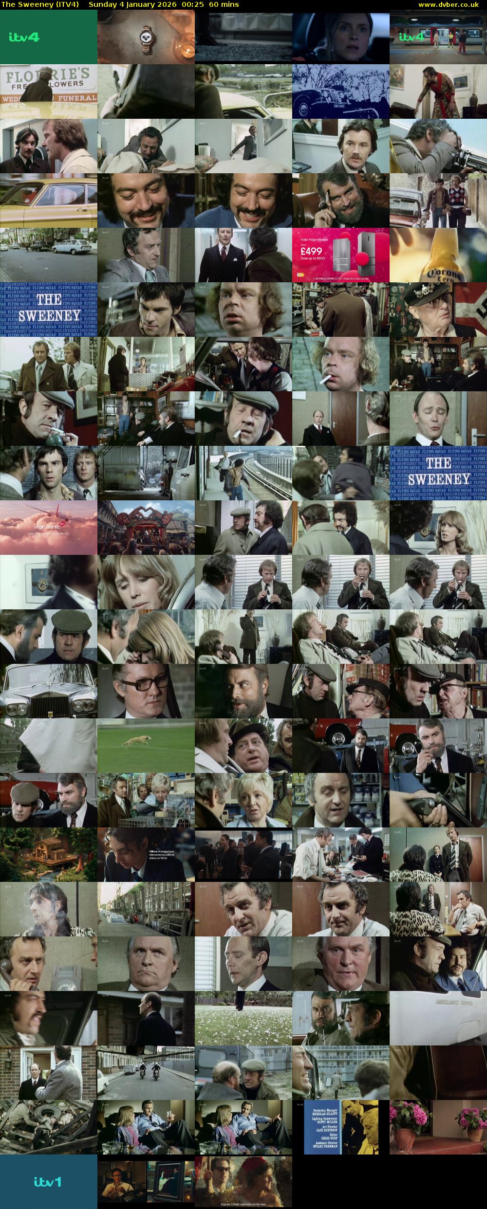 The Sweeney (ITV4) Sunday 4 January 2026 00:25 - 01:25