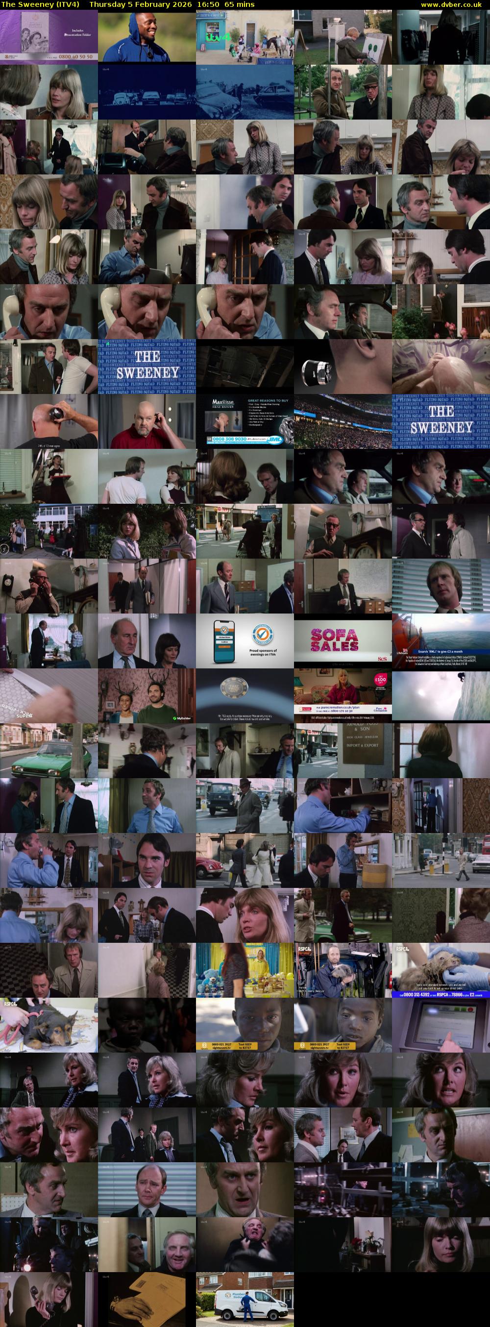 The Sweeney (ITV4) Thursday 5 February 2026 16:50 - 17:55