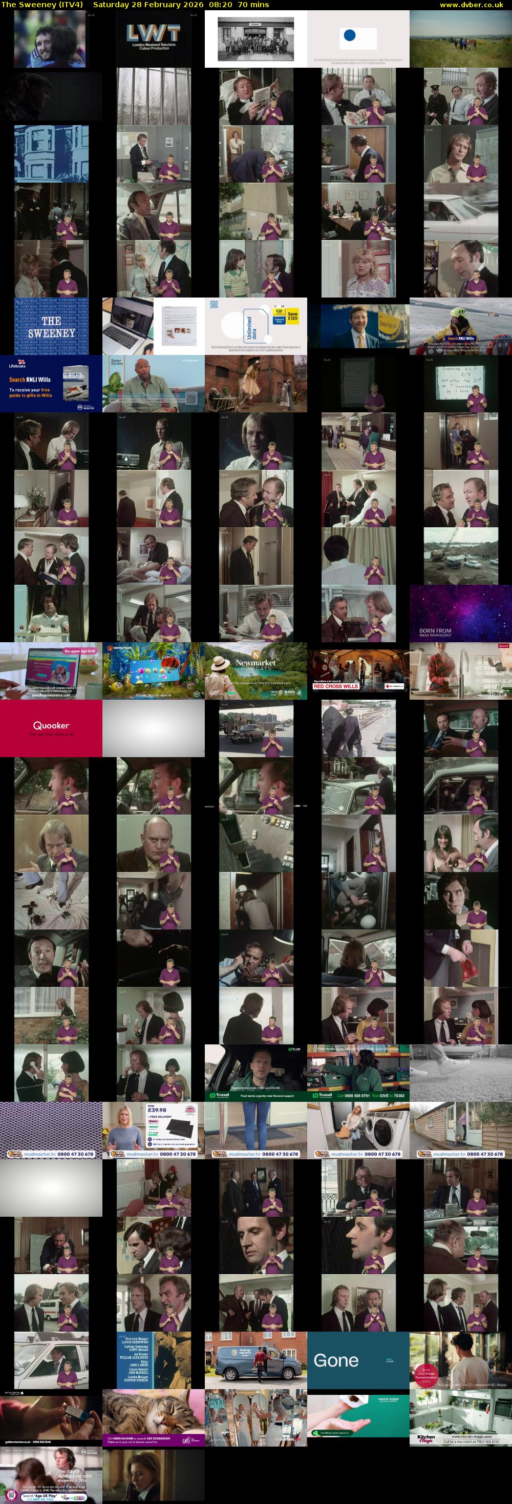 The Sweeney (ITV4) Saturday 28 February 2026 08:20 - 09:30