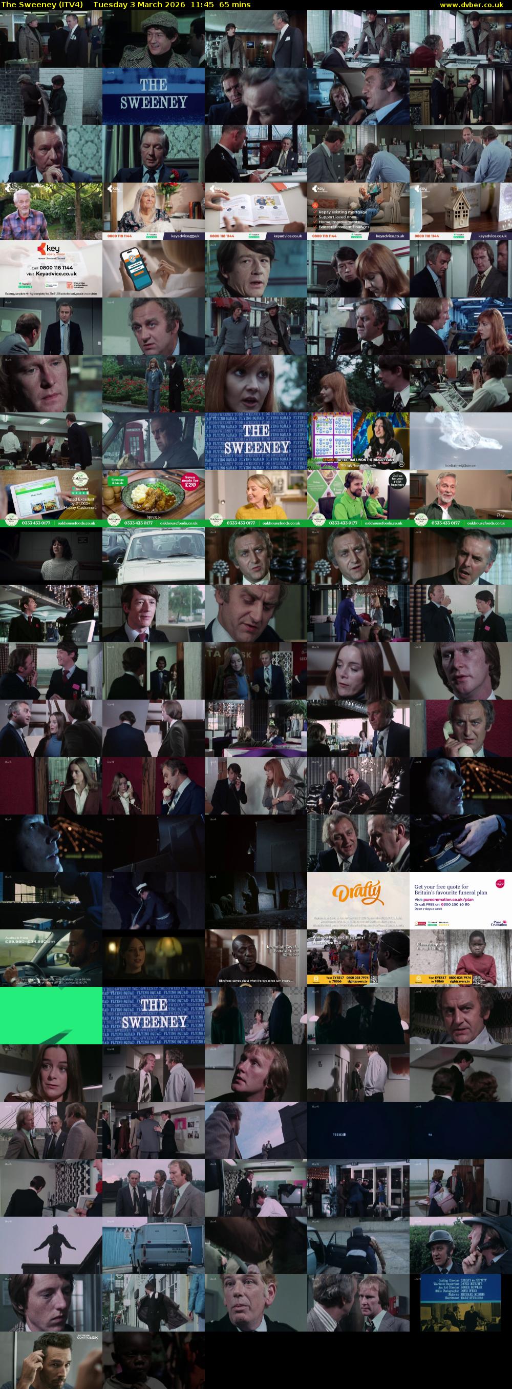 The Sweeney (ITV4) Tuesday 3 March 2026 11:45 - 12:50
