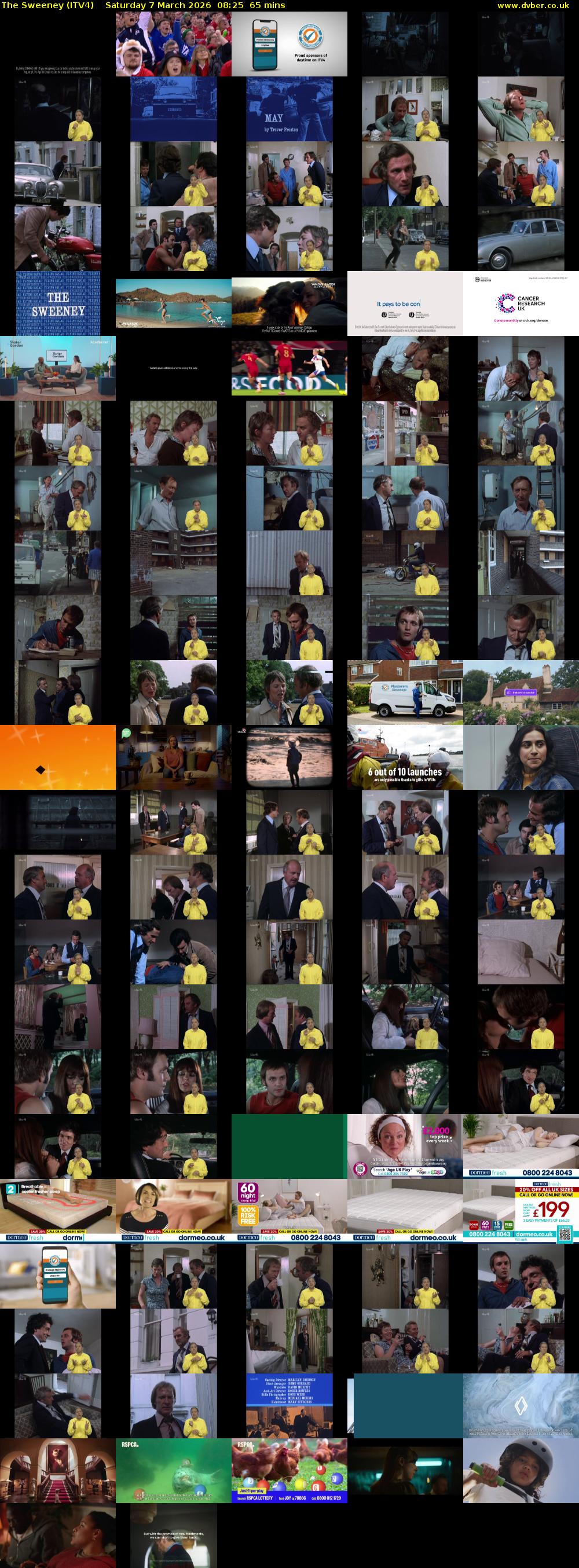 The Sweeney (ITV4) Saturday 7 March 2026 08:25 - 09:30