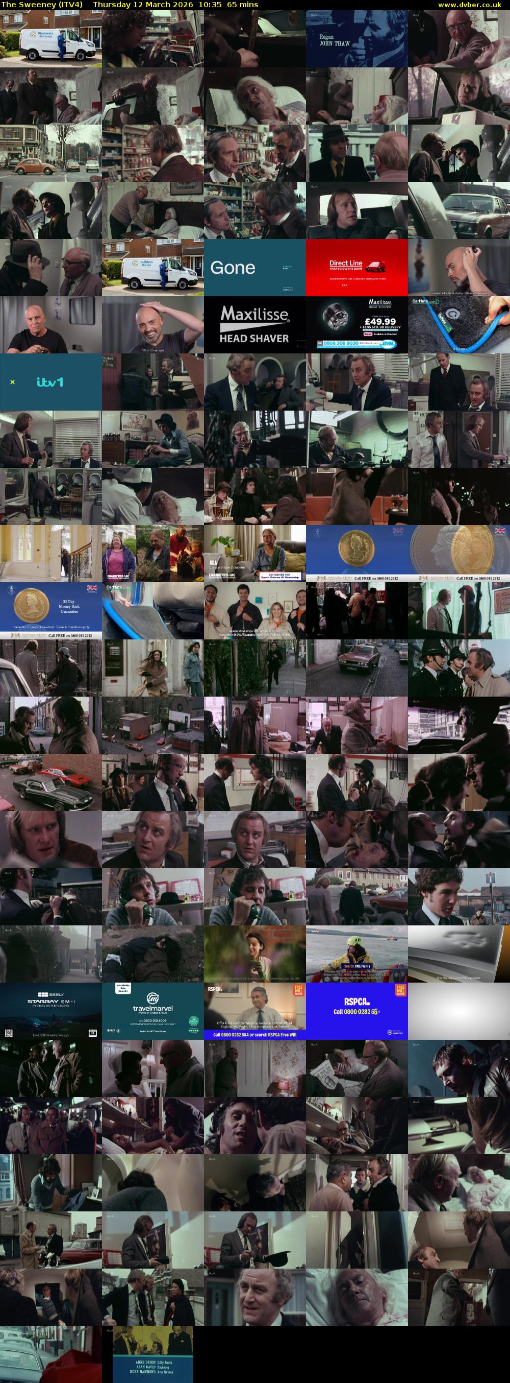 The Sweeney (ITV4) Thursday 12 March 2026 10:35 - 11:40