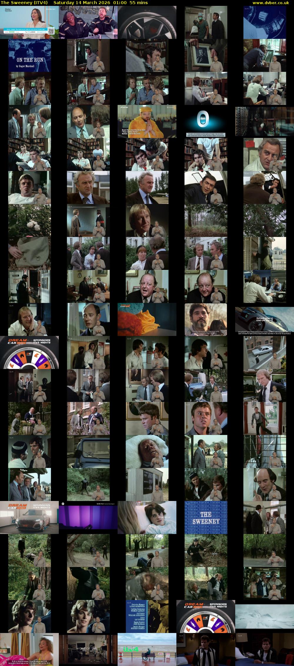 The Sweeney (ITV4) Saturday 14 March 2026 01:00 - 01:55