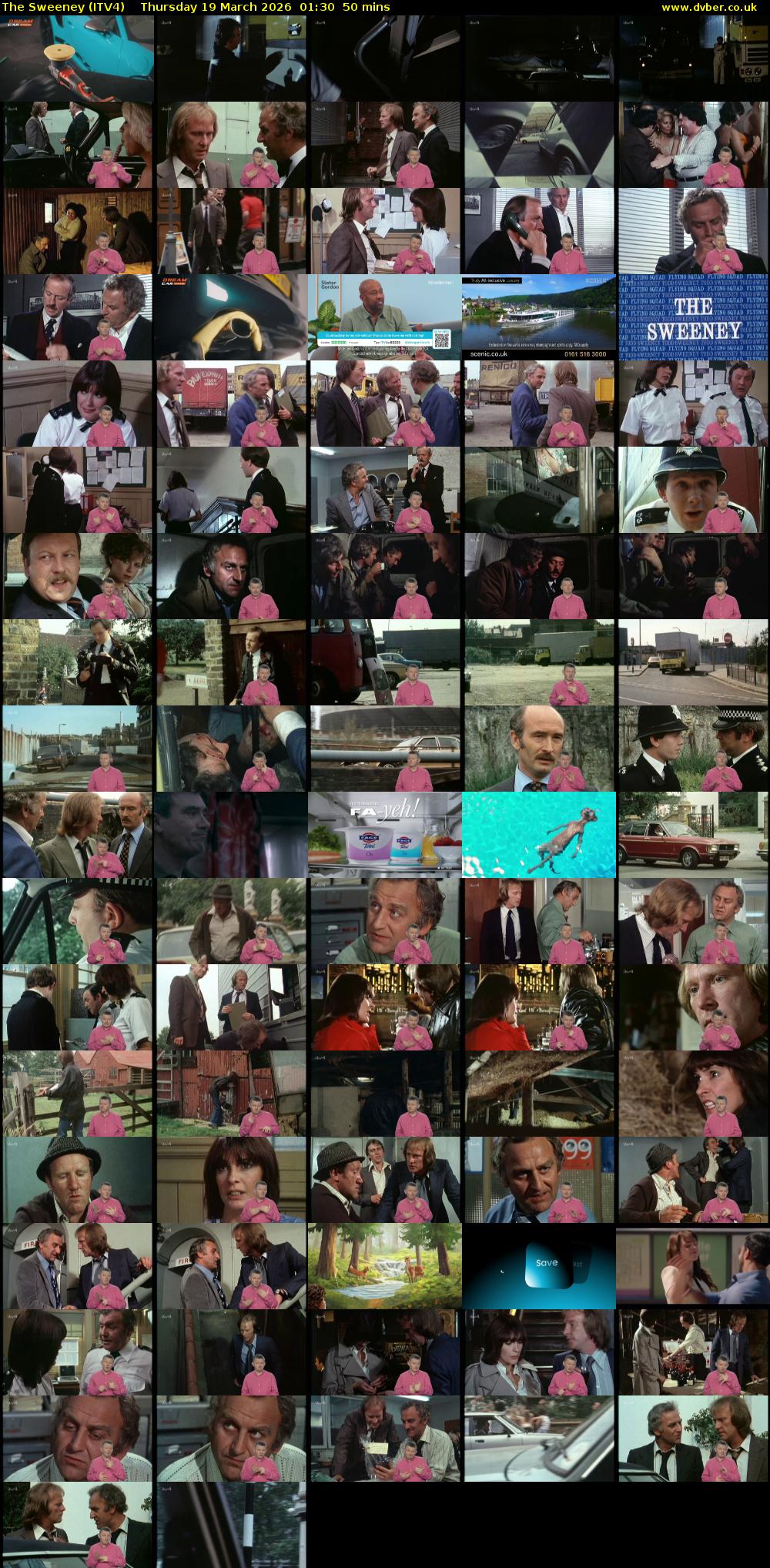 The Sweeney (ITV4) Thursday 19 March 2026 01:30 - 02:20