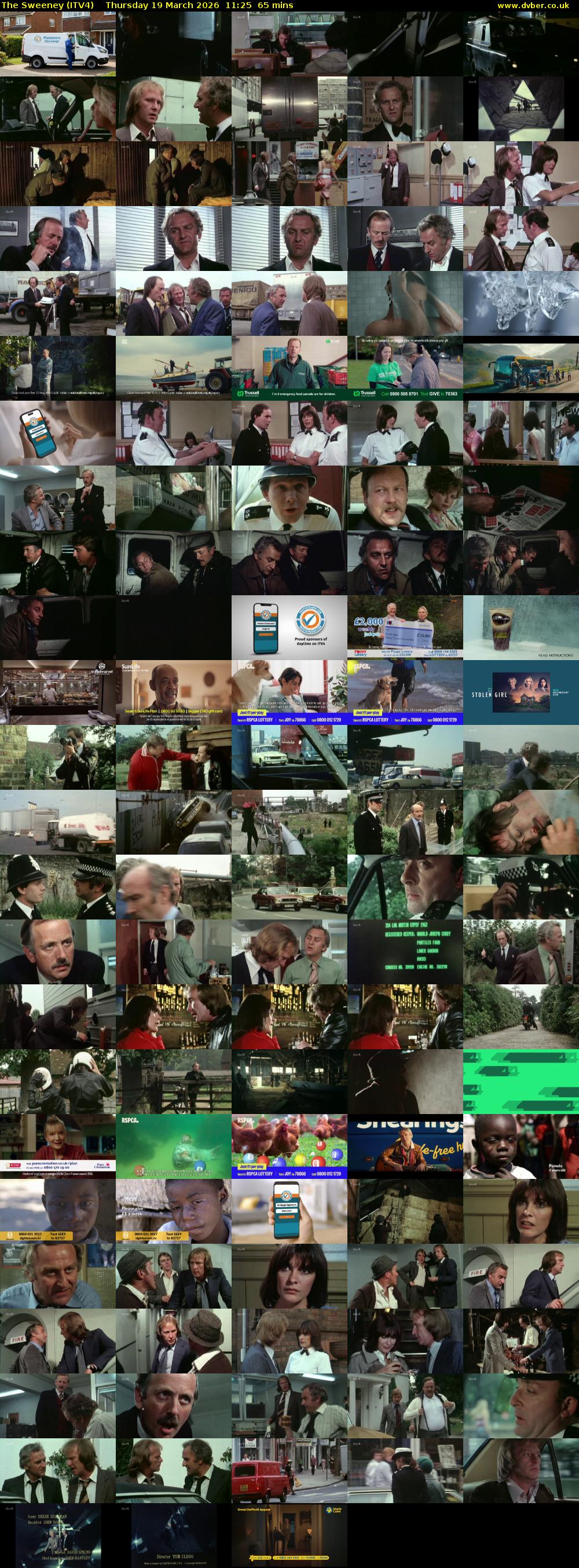 The Sweeney (ITV4) Thursday 19 March 2026 11:25 - 12:30