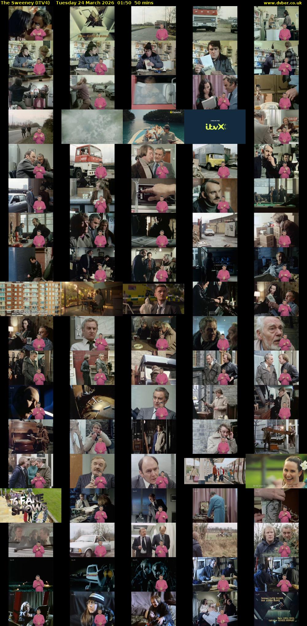 The Sweeney (ITV4) Tuesday 24 March 2026 01:50 - 02:40