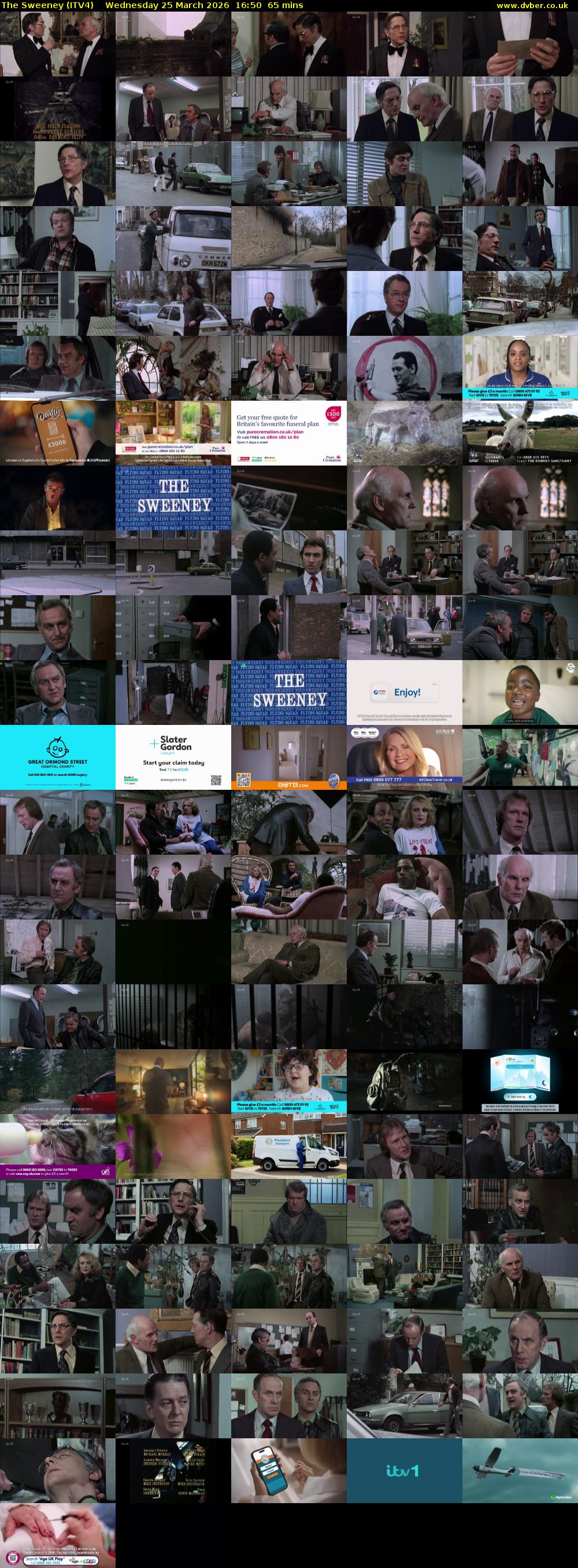 The Sweeney (ITV4) Wednesday 25 March 2026 16:50 - 17:55