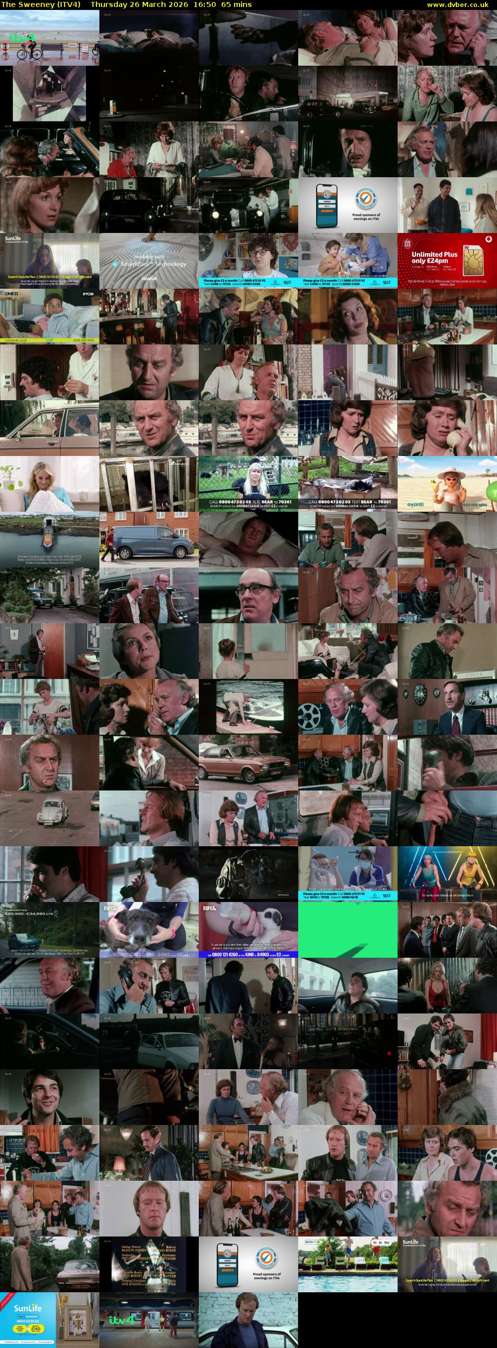 The Sweeney (ITV4) Thursday 26 March 2026 16:50 - 17:55