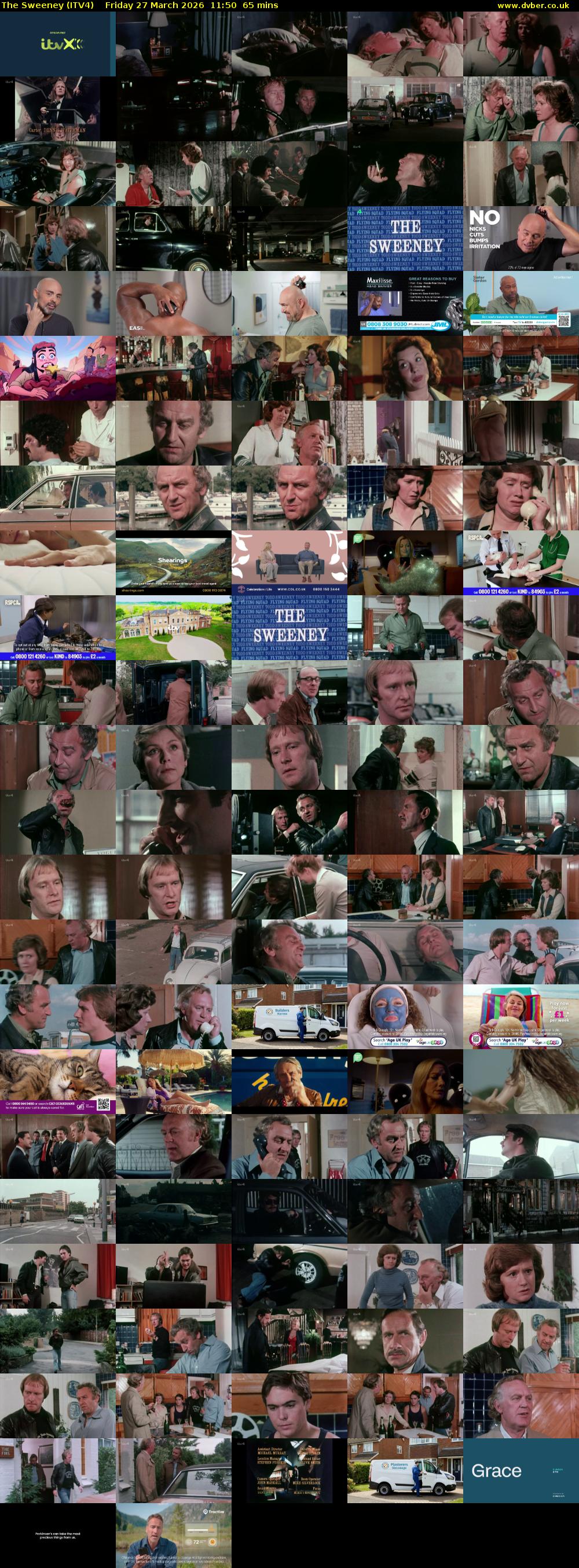 The Sweeney (ITV4) Friday 27 March 2026 11:50 - 12:55