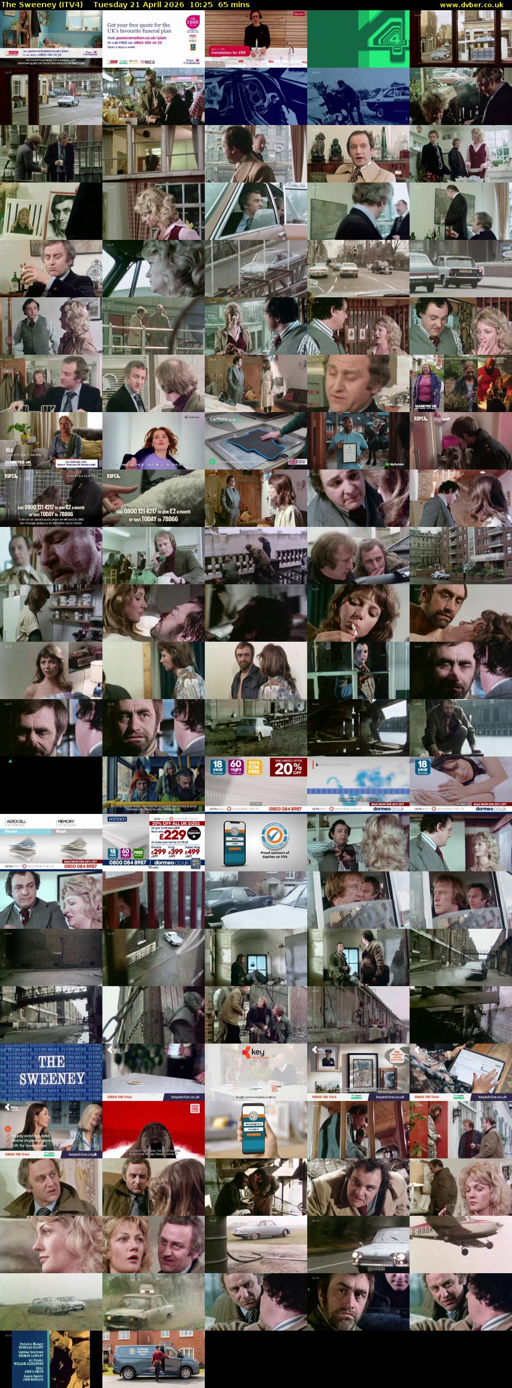 The Sweeney (ITV4) Tuesday 21 April 2026 10:25 - 11:30