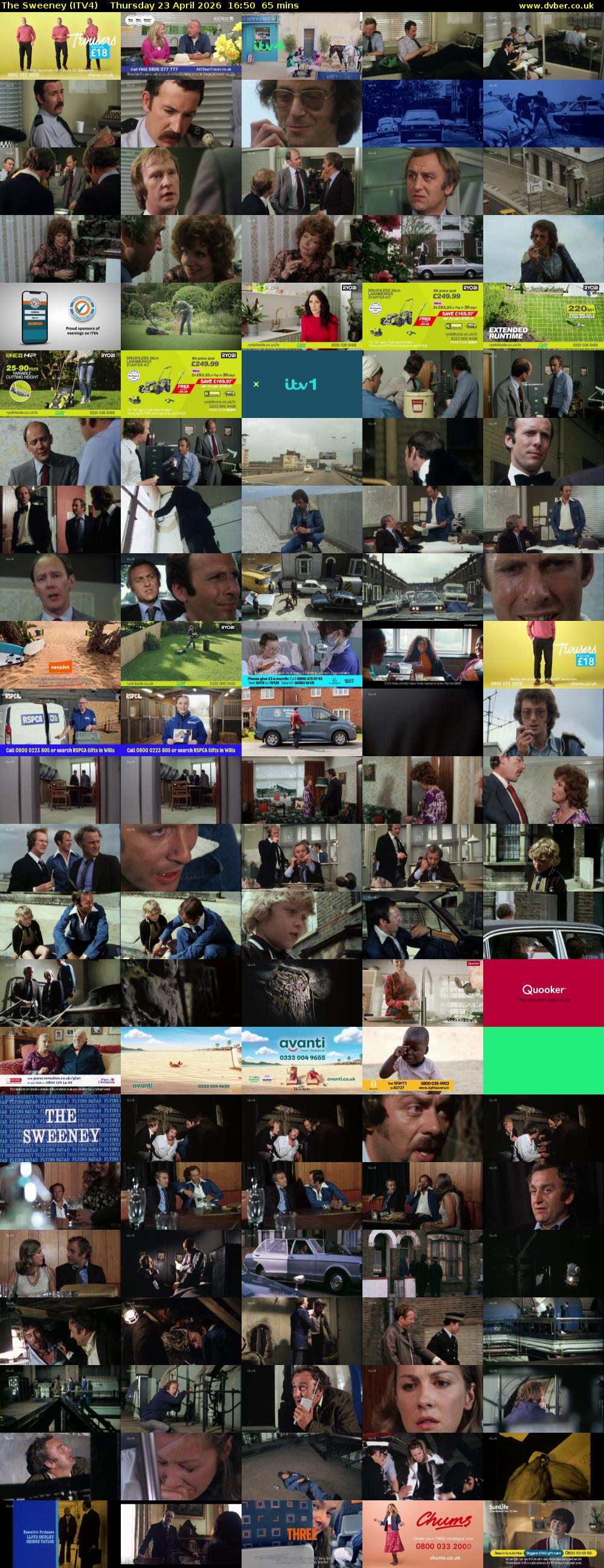 The Sweeney (ITV4) Thursday 23 April 2026 16:50 - 17:55