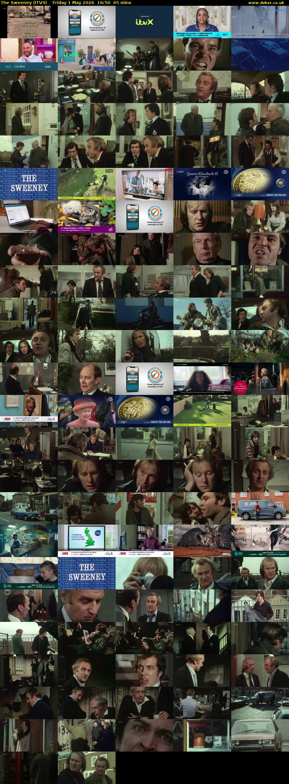 The Sweeney (ITV4) Friday 1 May 2026 16:50 - 17:55