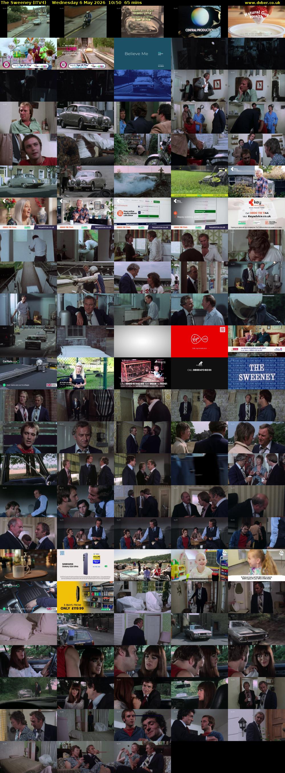 The Sweeney (ITV4) Wednesday 6 May 2026 10:50 - 11:55