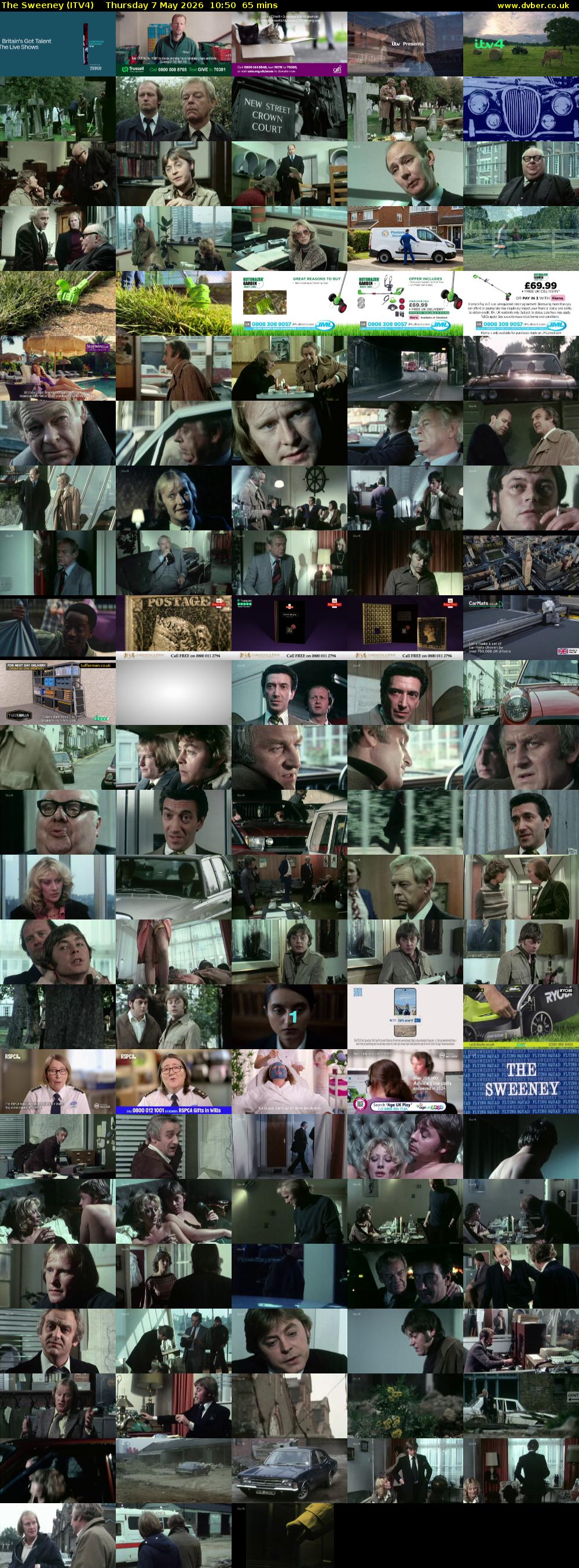 The Sweeney (ITV4) Thursday 7 May 2026 10:50 - 11:55