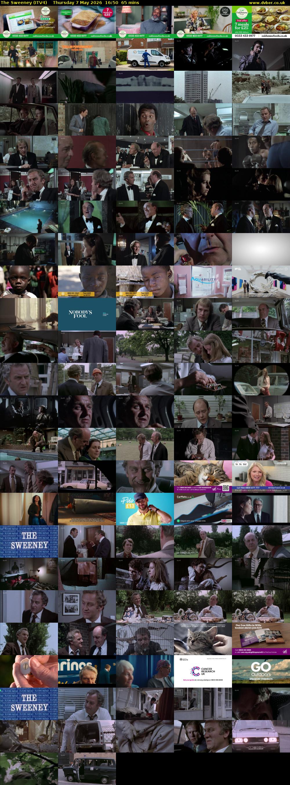 The Sweeney (ITV4) Thursday 7 May 2026 16:50 - 17:55