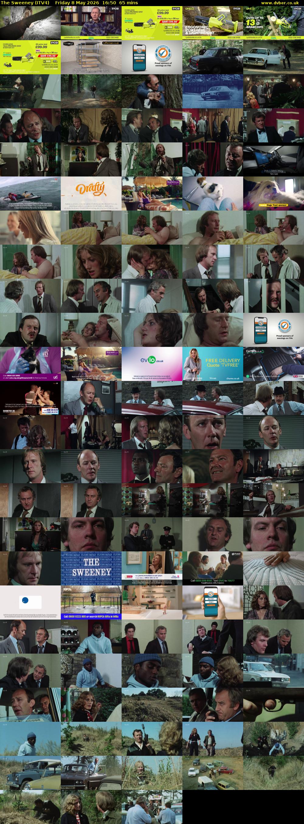 The Sweeney (ITV4) Friday 8 May 2026 16:50 - 17:55