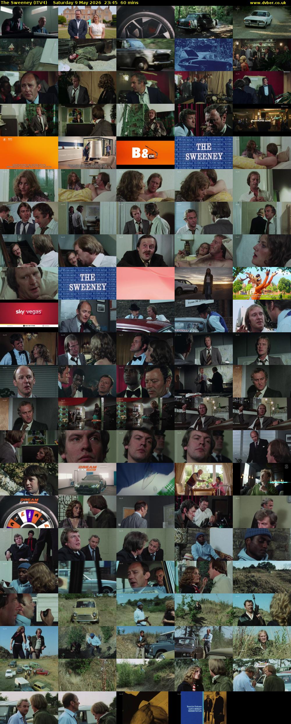 The Sweeney (ITV4) Saturday 9 May 2026 23:45 - 00:45