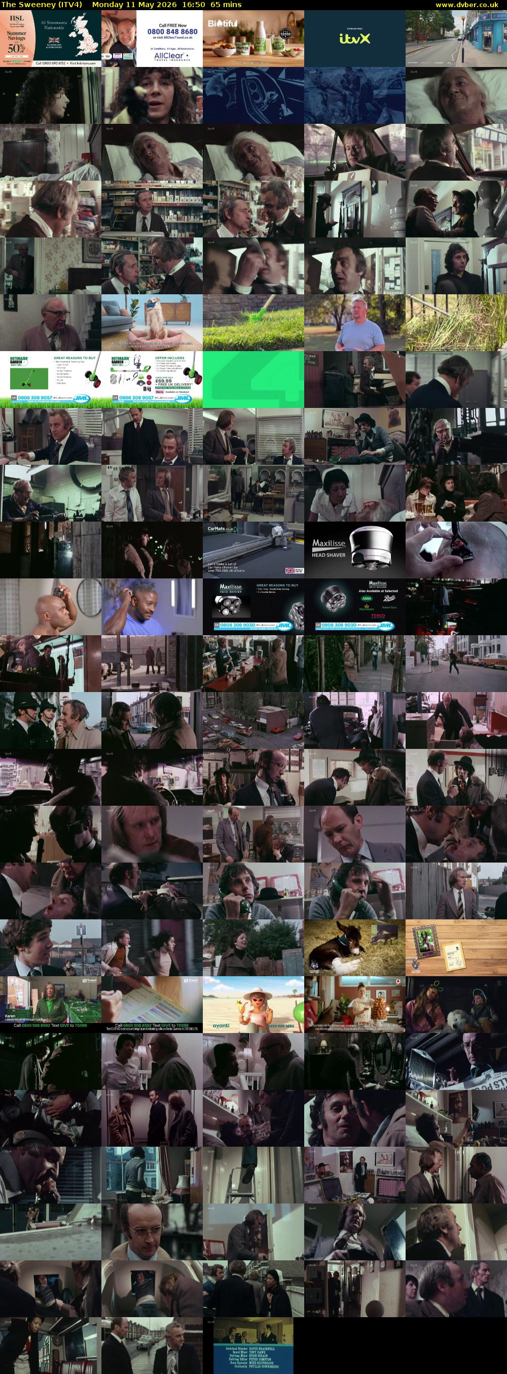 The Sweeney (ITV4) Monday 11 May 2026 16:50 - 17:55
