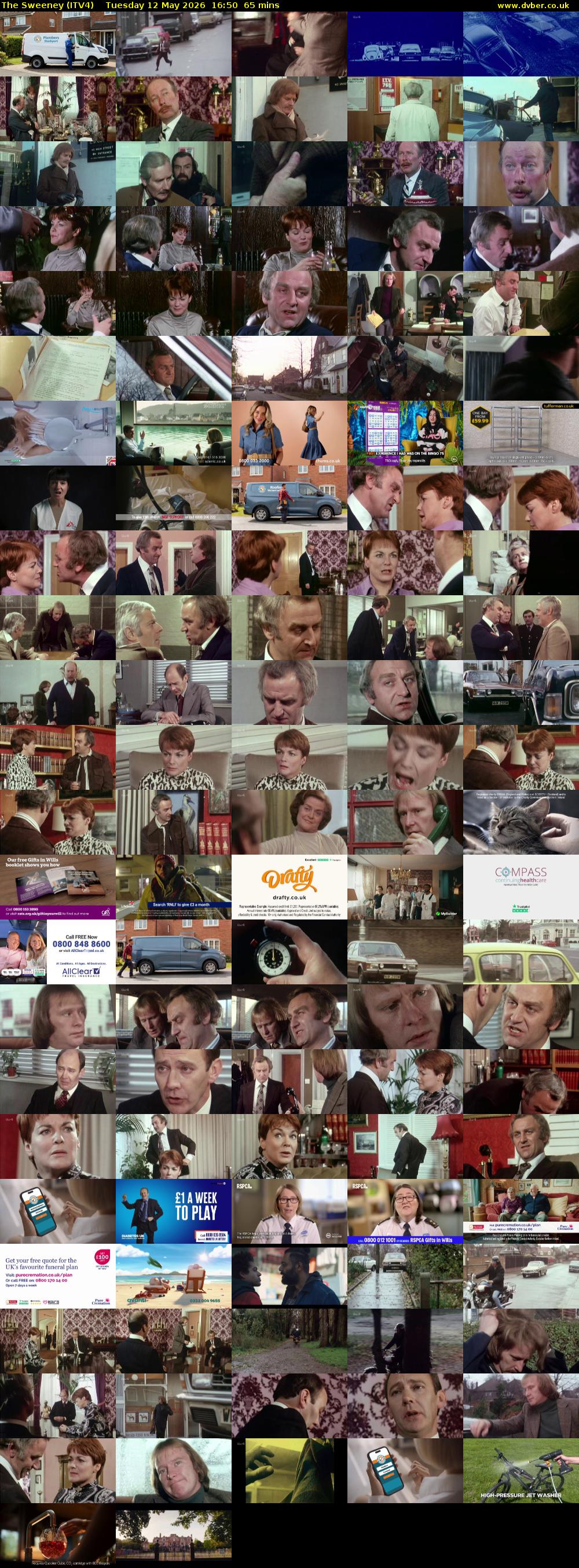 The Sweeney (ITV4) Tuesday 12 May 2026 16:50 - 17:55