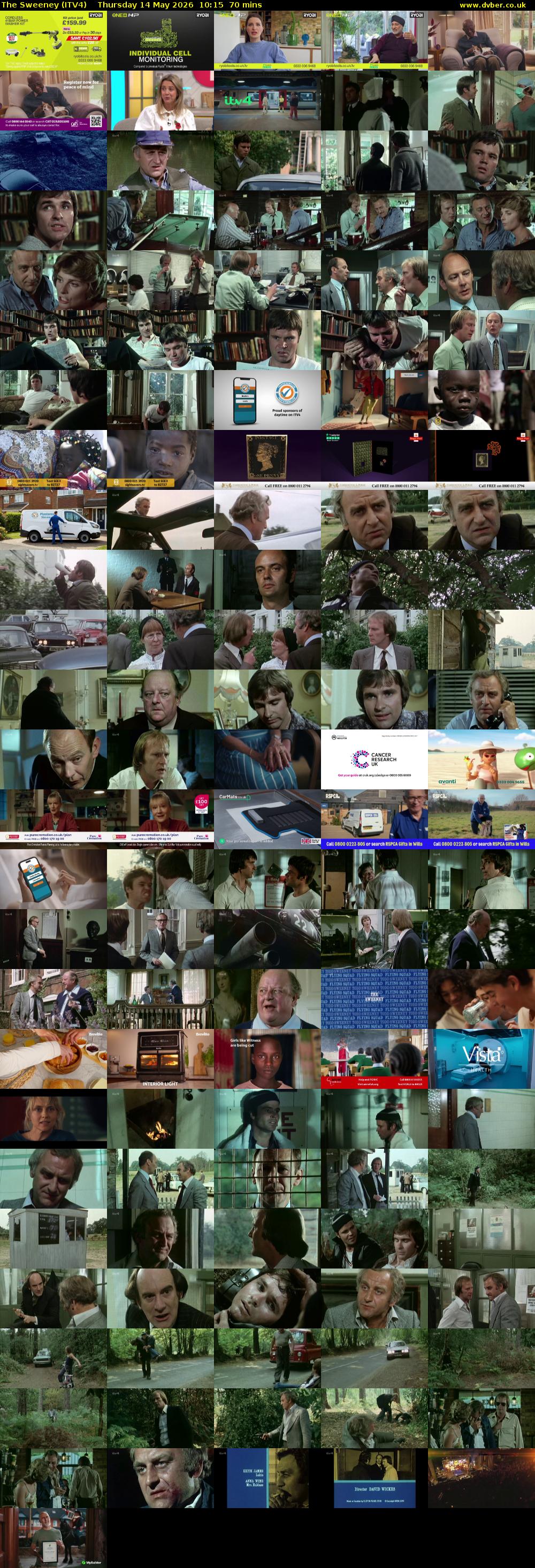 The Sweeney (ITV4) Thursday 14 May 2026 10:15 - 11:25