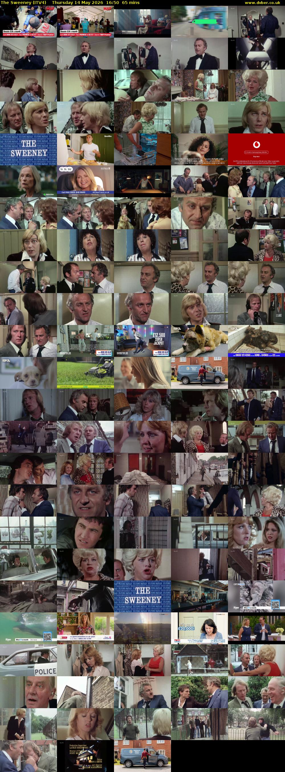 The Sweeney (ITV4) Thursday 14 May 2026 16:50 - 17:55