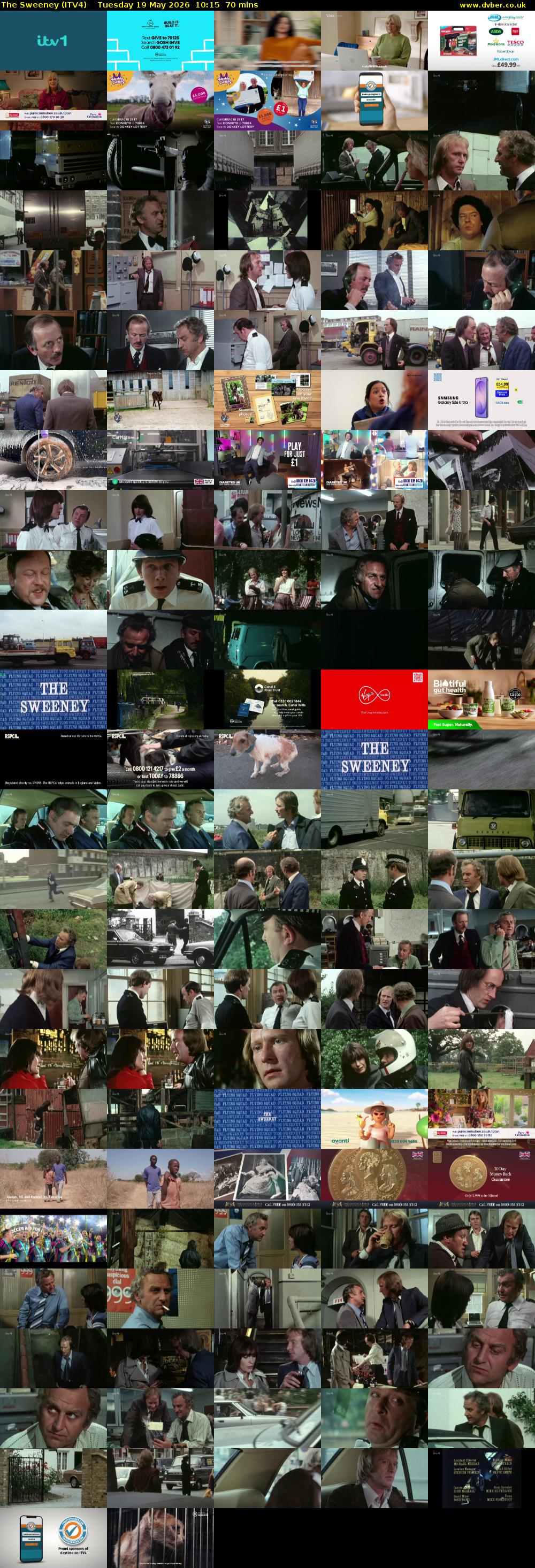 The Sweeney (ITV4) Tuesday 19 May 2026 10:15 - 11:25