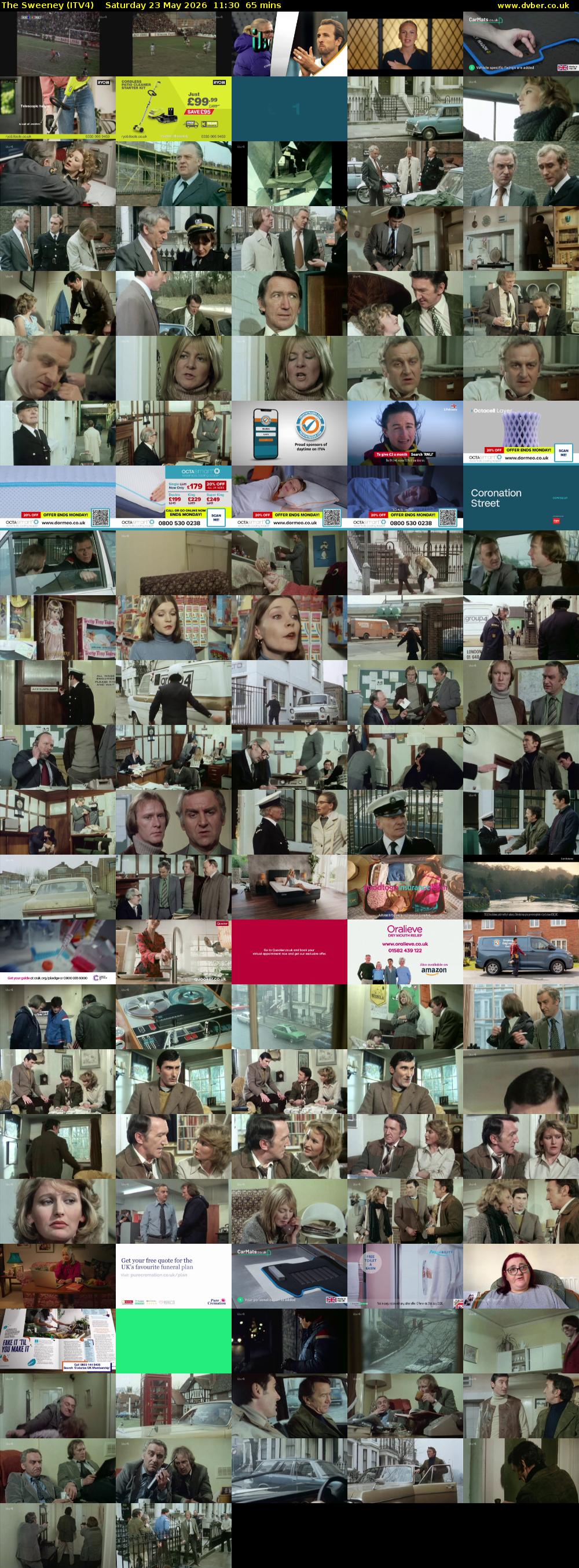 The Sweeney (ITV4) Saturday 23 May 2026 11:30 - 12:35