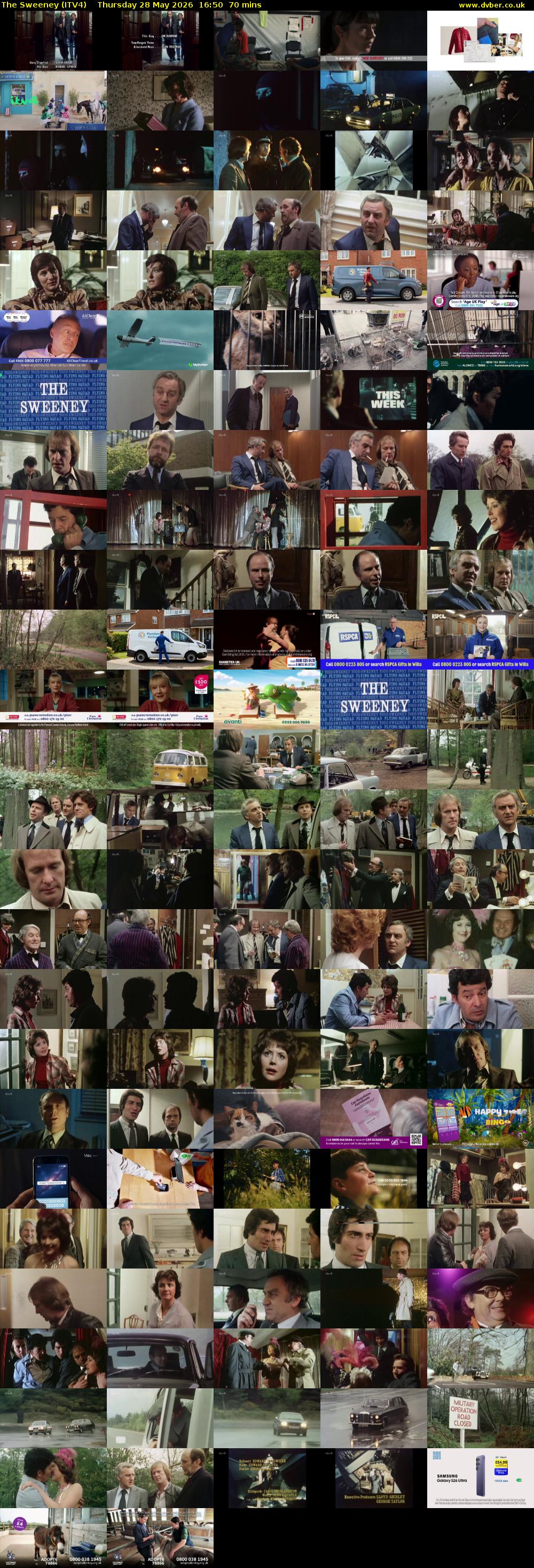 The Sweeney (ITV4) Thursday 28 May 2026 16:50 - 18:00