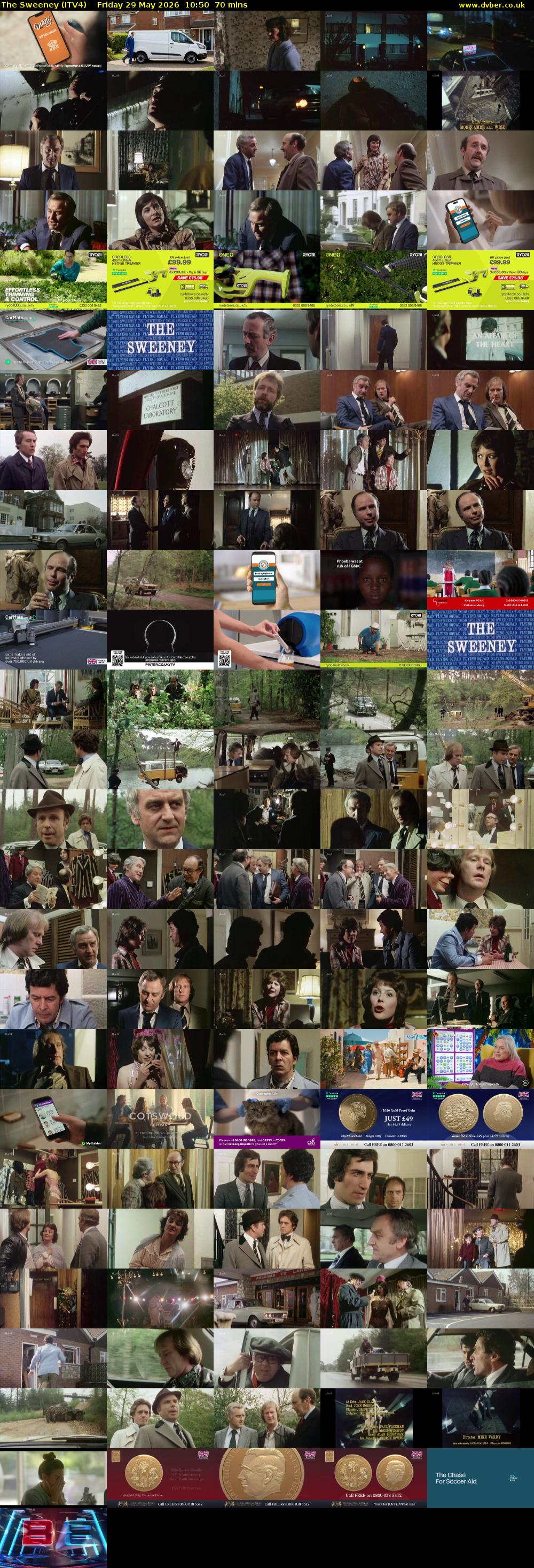 The Sweeney (ITV4) Friday 29 May 2026 10:50 - 12:00