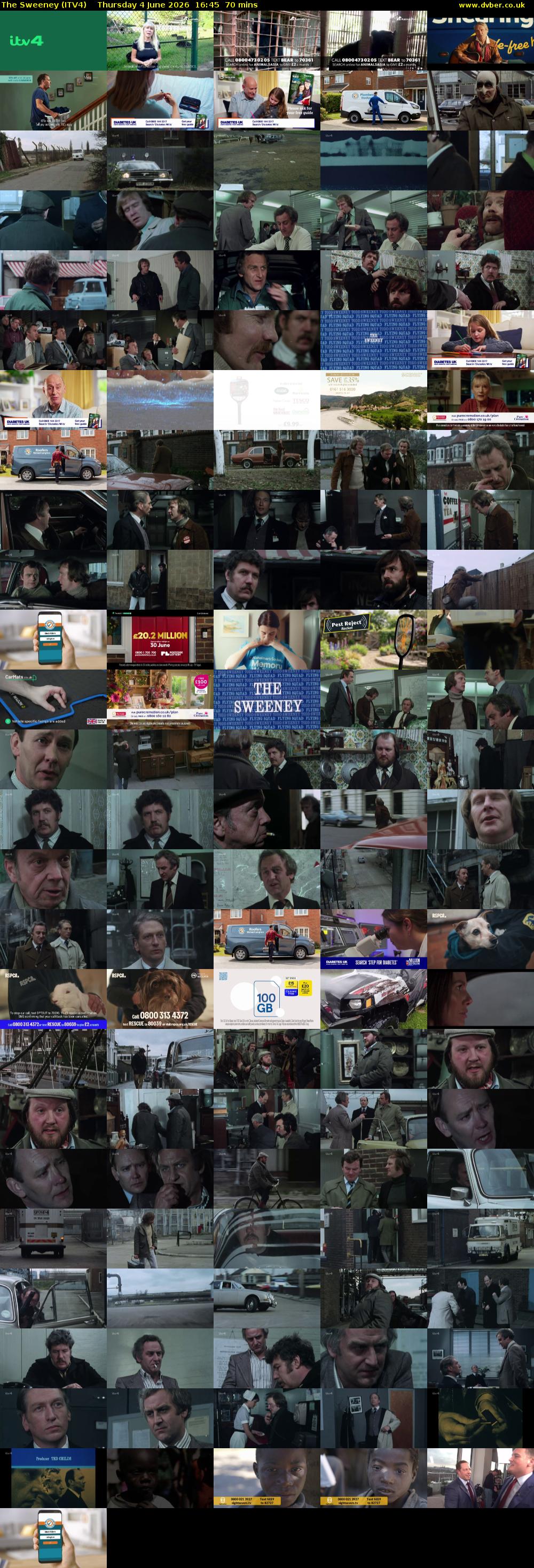 The Sweeney (ITV4) Thursday 4 June 2026 16:45 - 17:55