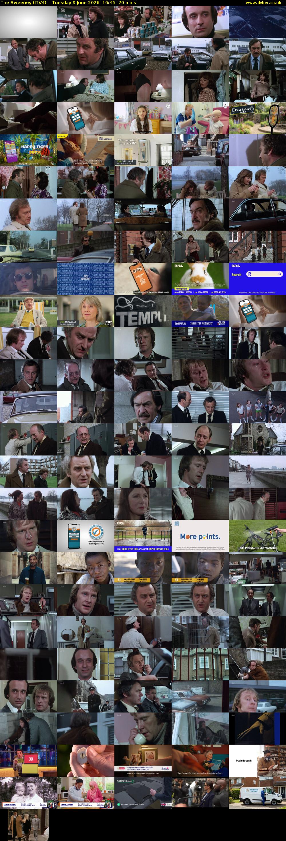 The Sweeney (ITV4) Tuesday 9 June 2026 16:45 - 17:55