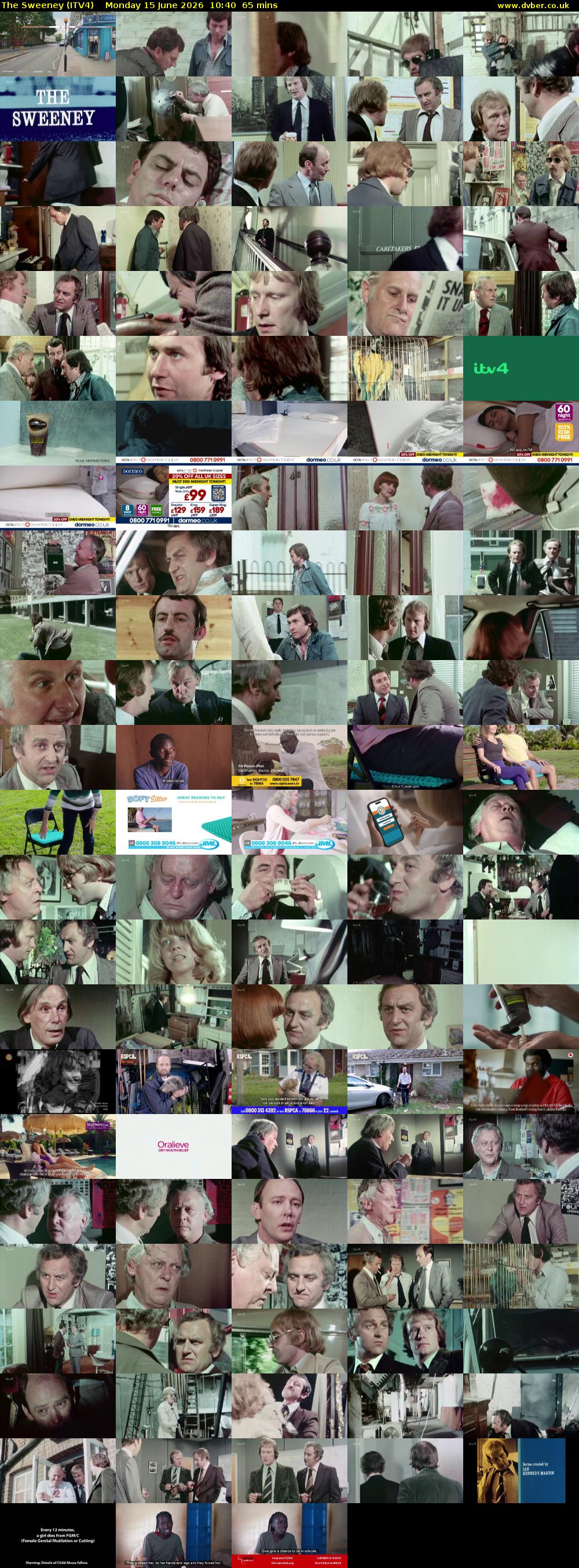 The Sweeney (ITV4) Monday 15 June 2026 10:40 - 11:45