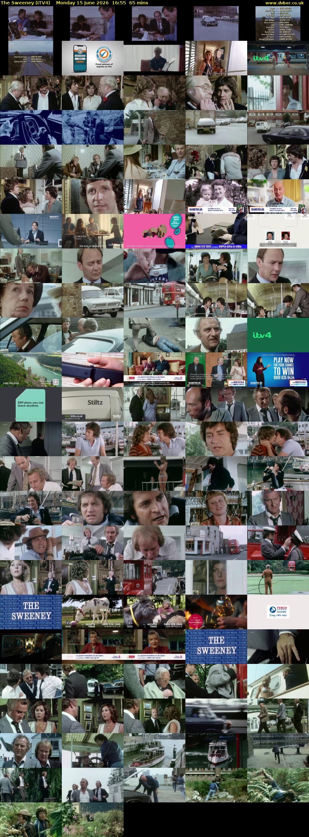 The Sweeney (ITV4) Monday 15 June 2026 16:55 - 18:00