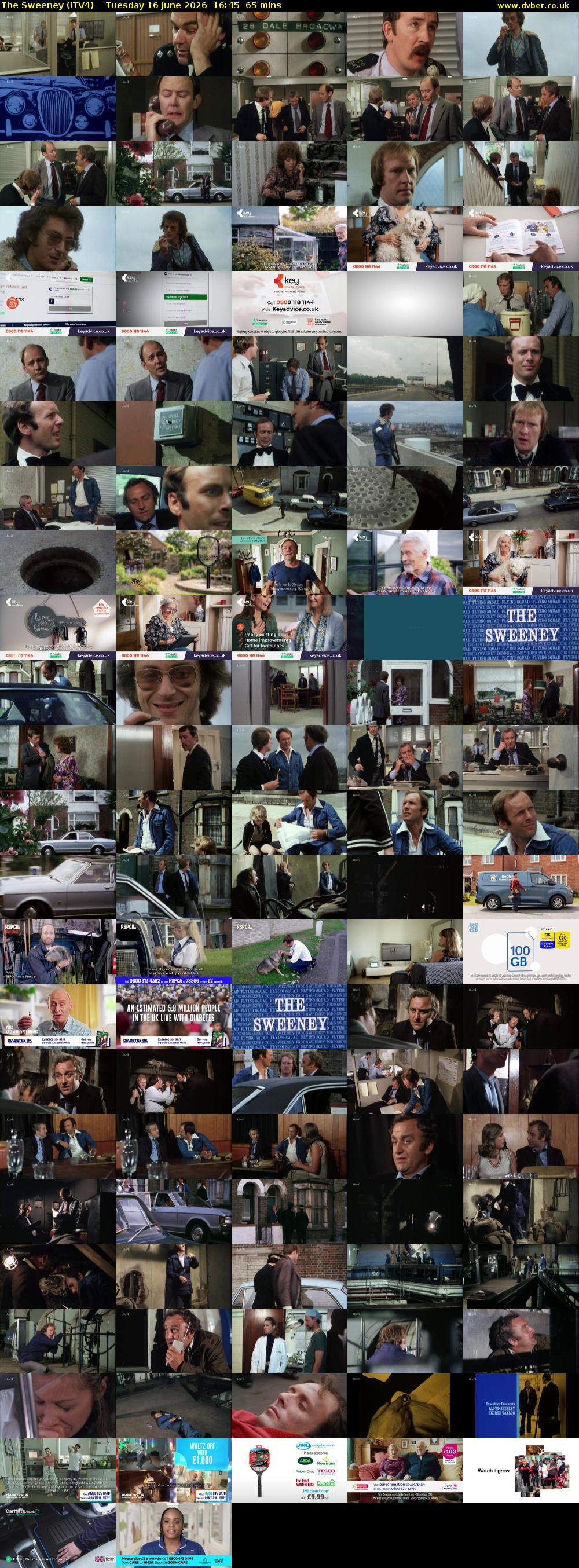 The Sweeney (ITV4) Tuesday 16 June 2026 16:45 - 17:50