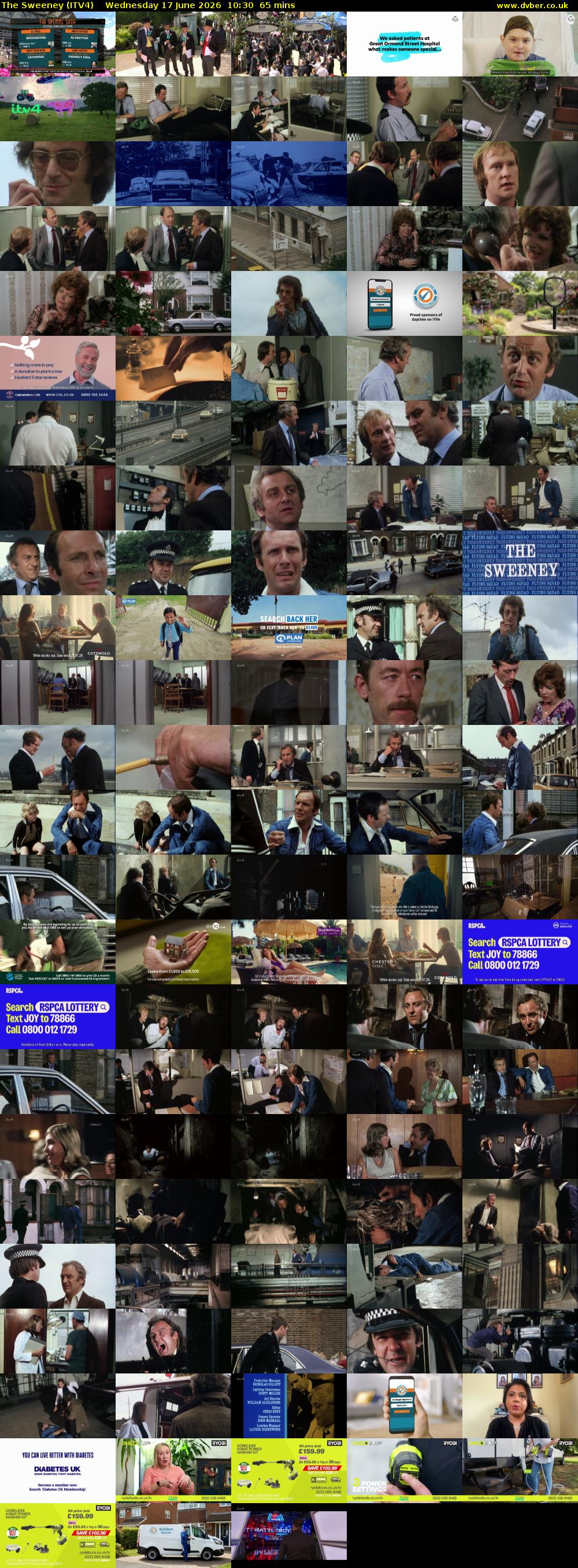 The Sweeney (ITV4) Wednesday 17 June 2026 10:30 - 11:35