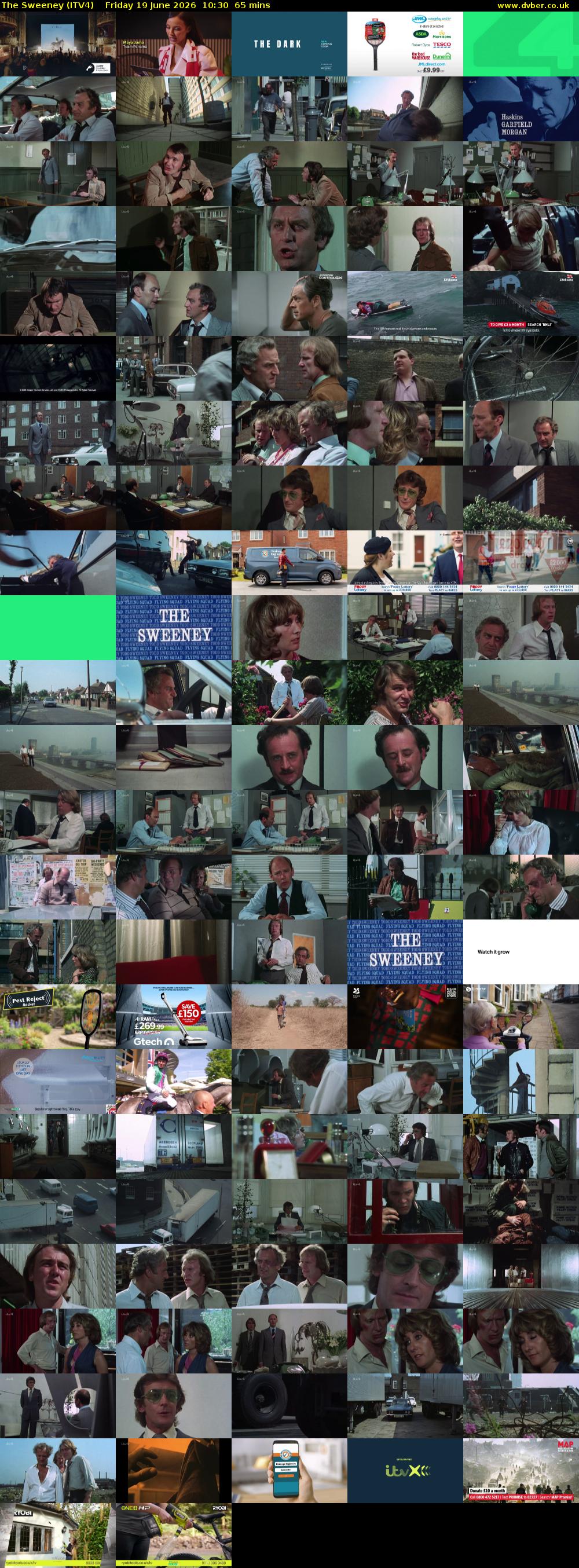 The Sweeney (ITV4) Friday 19 June 2026 10:30 - 11:35