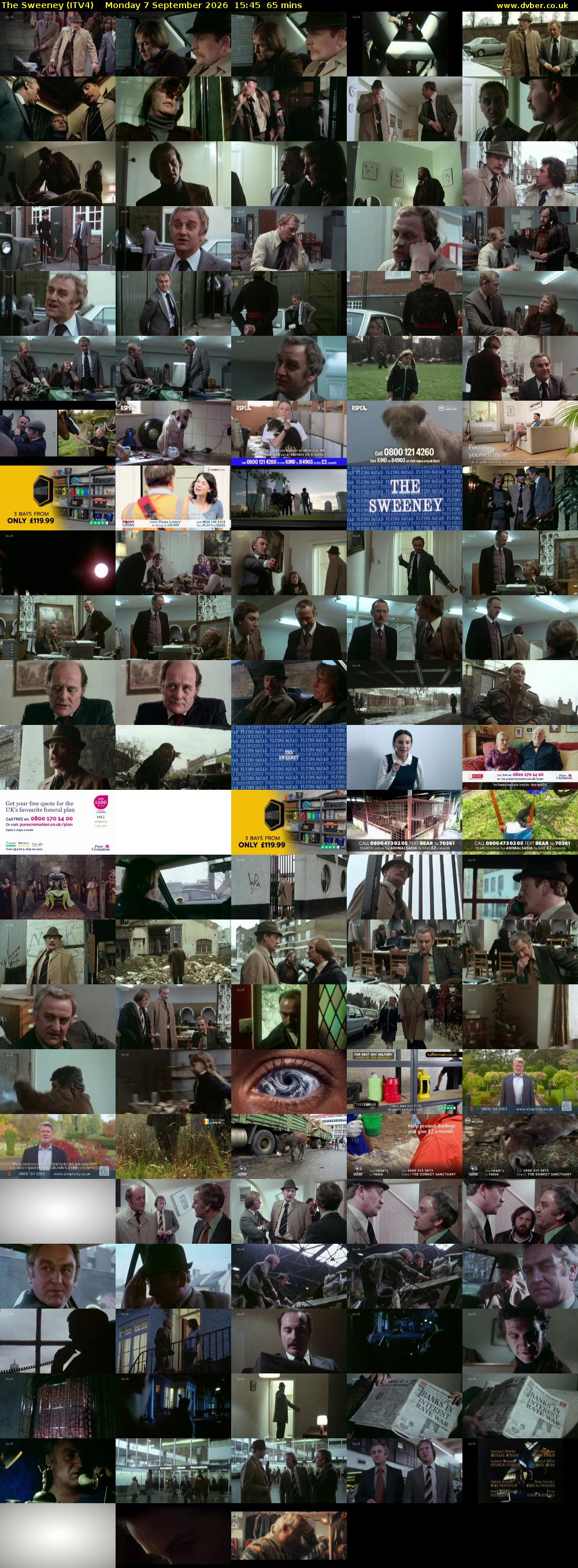 The Sweeney (ITV4) Monday 7 September 2026 15:45 - 16:50