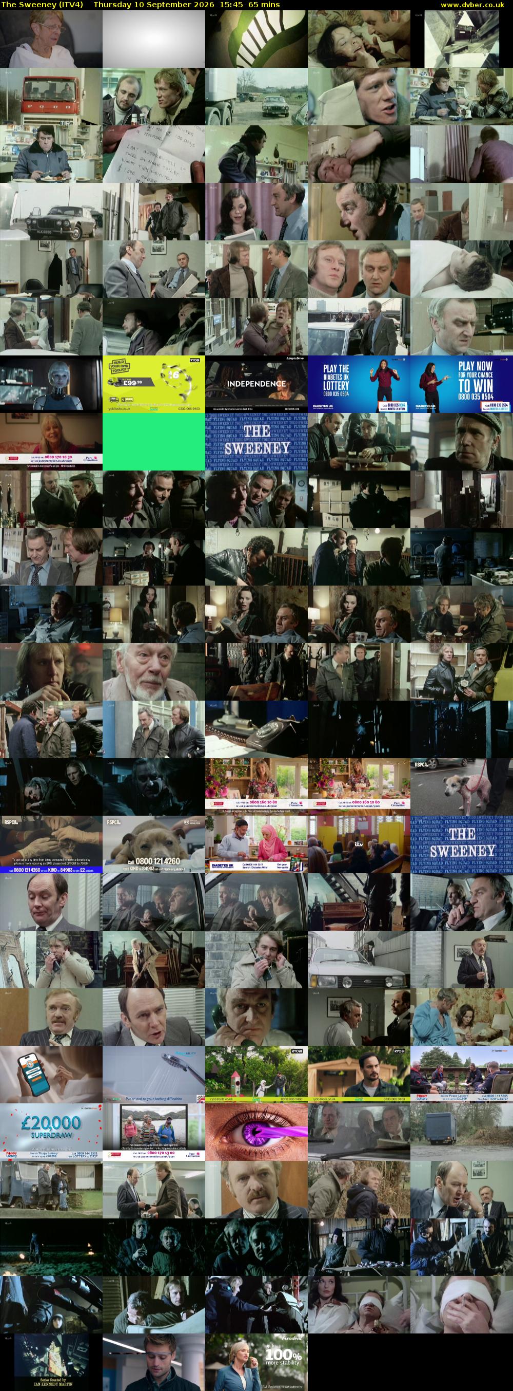 The Sweeney (ITV4) Thursday 10 September 2026 15:45 - 16:50