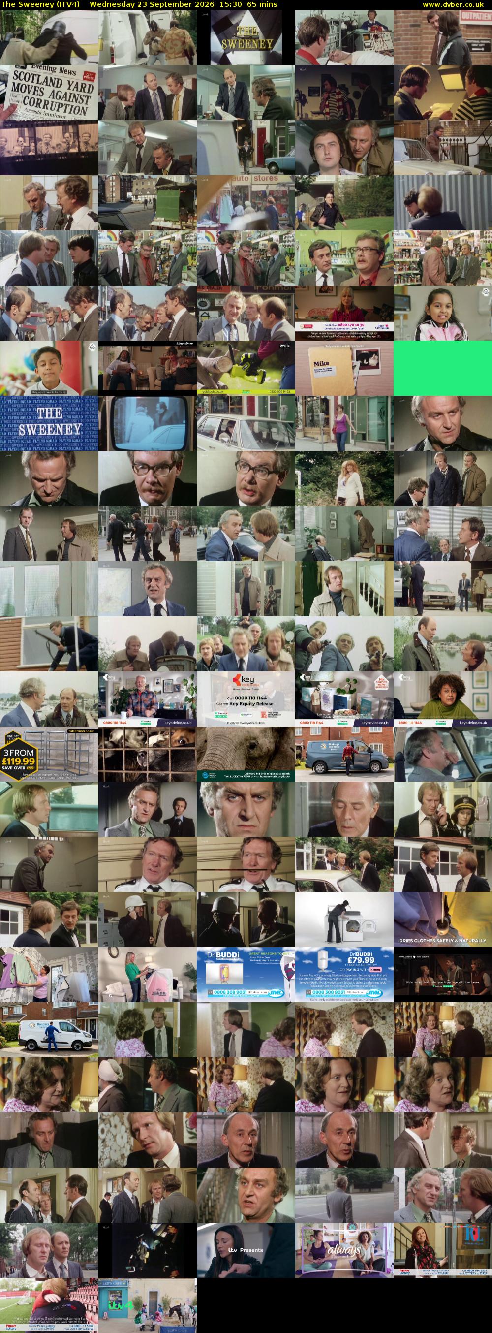 The Sweeney (ITV4) Wednesday 23 September 2026 15:30 - 16:35