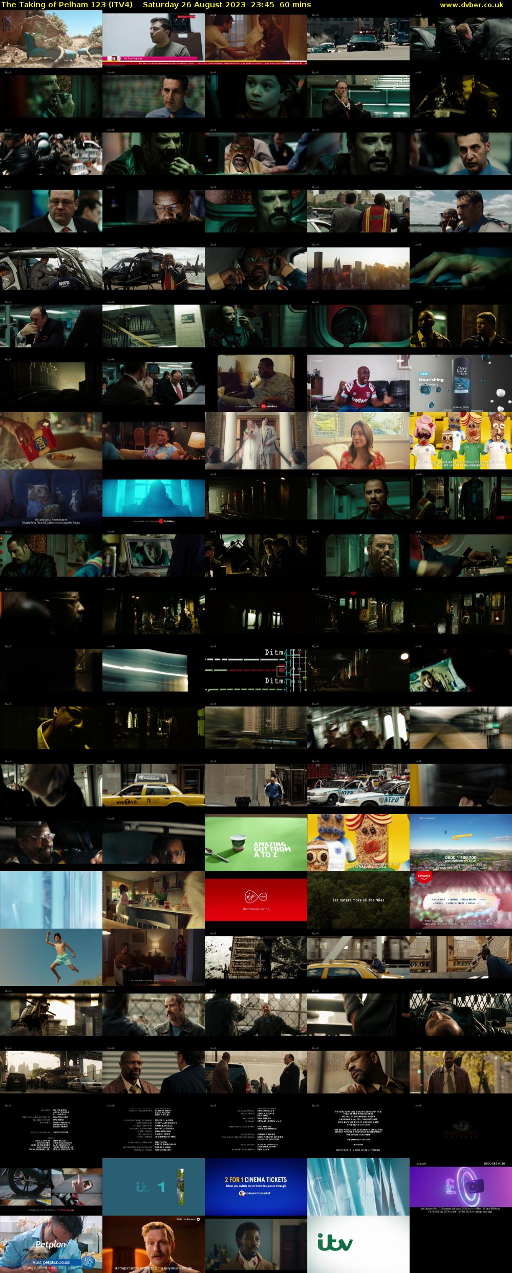 The Taking of Pelham 123 (ITV4) Saturday 26 August 2023 23:45 - 00:45