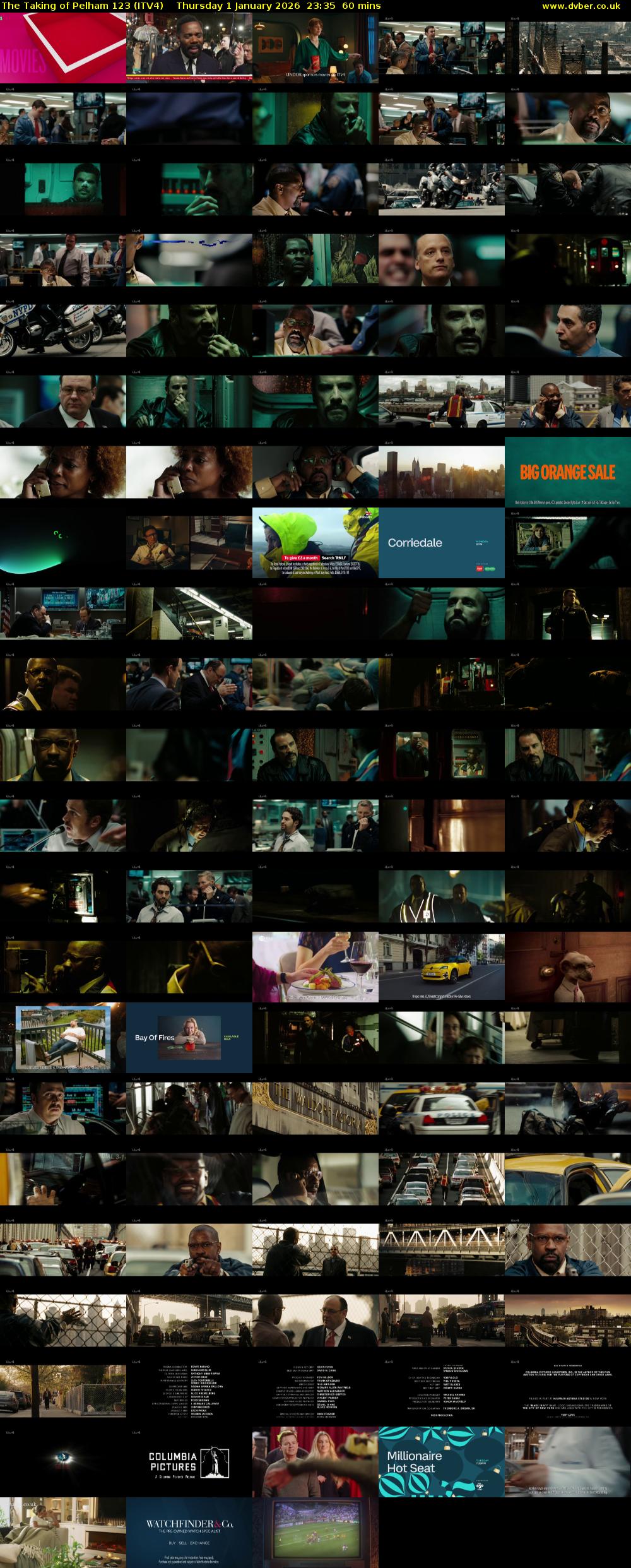 The Taking of Pelham 123 (ITV4) Thursday 1 January 2026 23:35 - 00:35