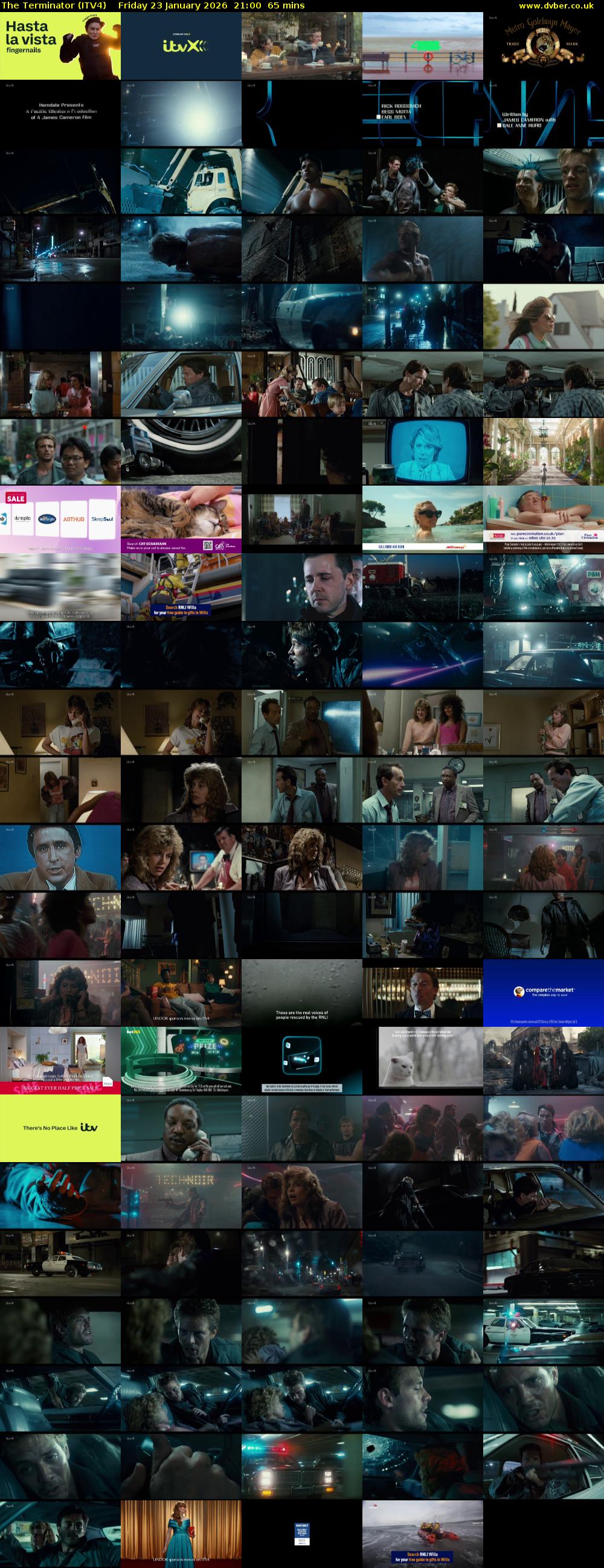 The Terminator (ITV4) Friday 23 January 2026 21:00 - 22:05