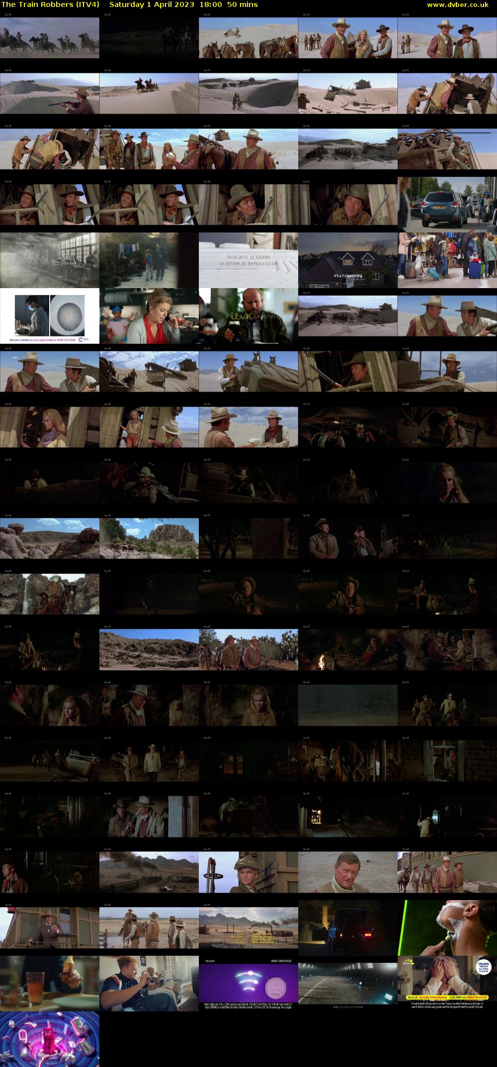 The Train Robbers (ITV4) Saturday 1 April 2023 18:00 - 18:50
