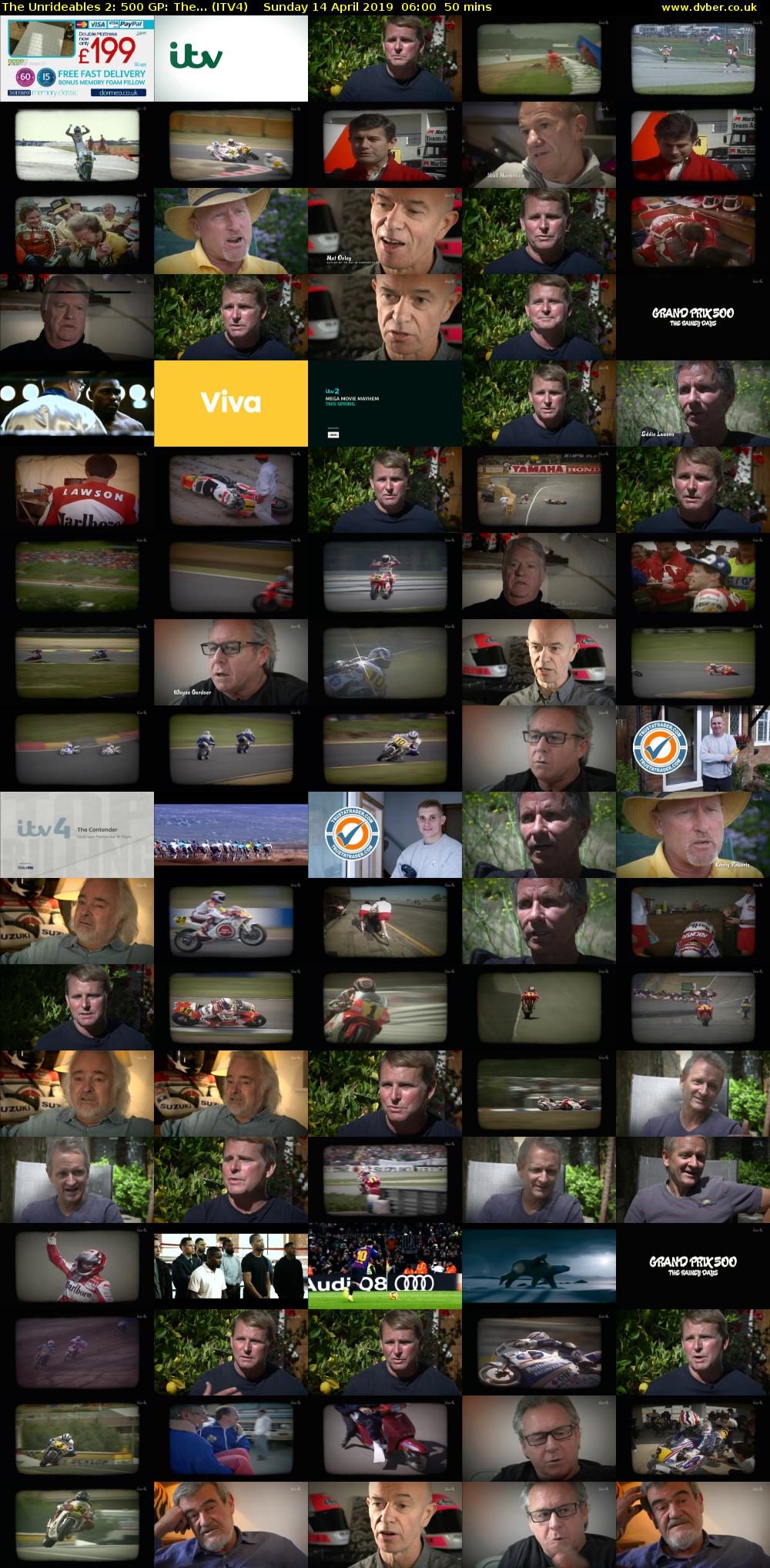 The Unrideables 2: 500 GP: The... (ITV4) Sunday 14 April 2019 06:00 - 06:50