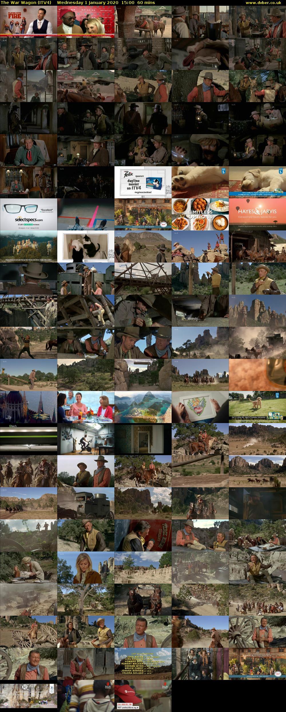 The War Wagon (ITV4) Wednesday 1 January 2020 15:00 - 16:00